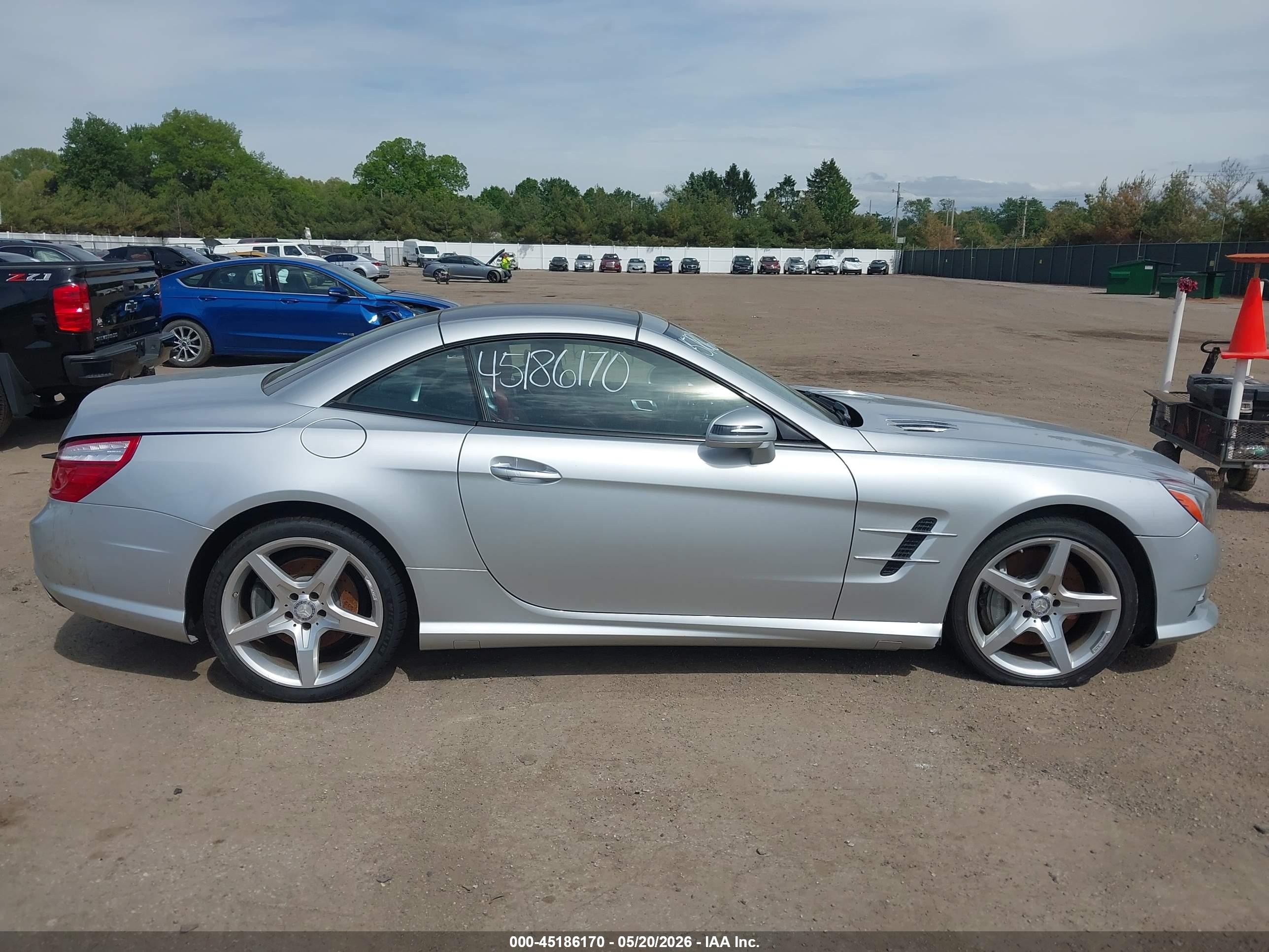 2013 Mercedes-benz Sl 550   Silver vin: WDDJK7DA2DF021015