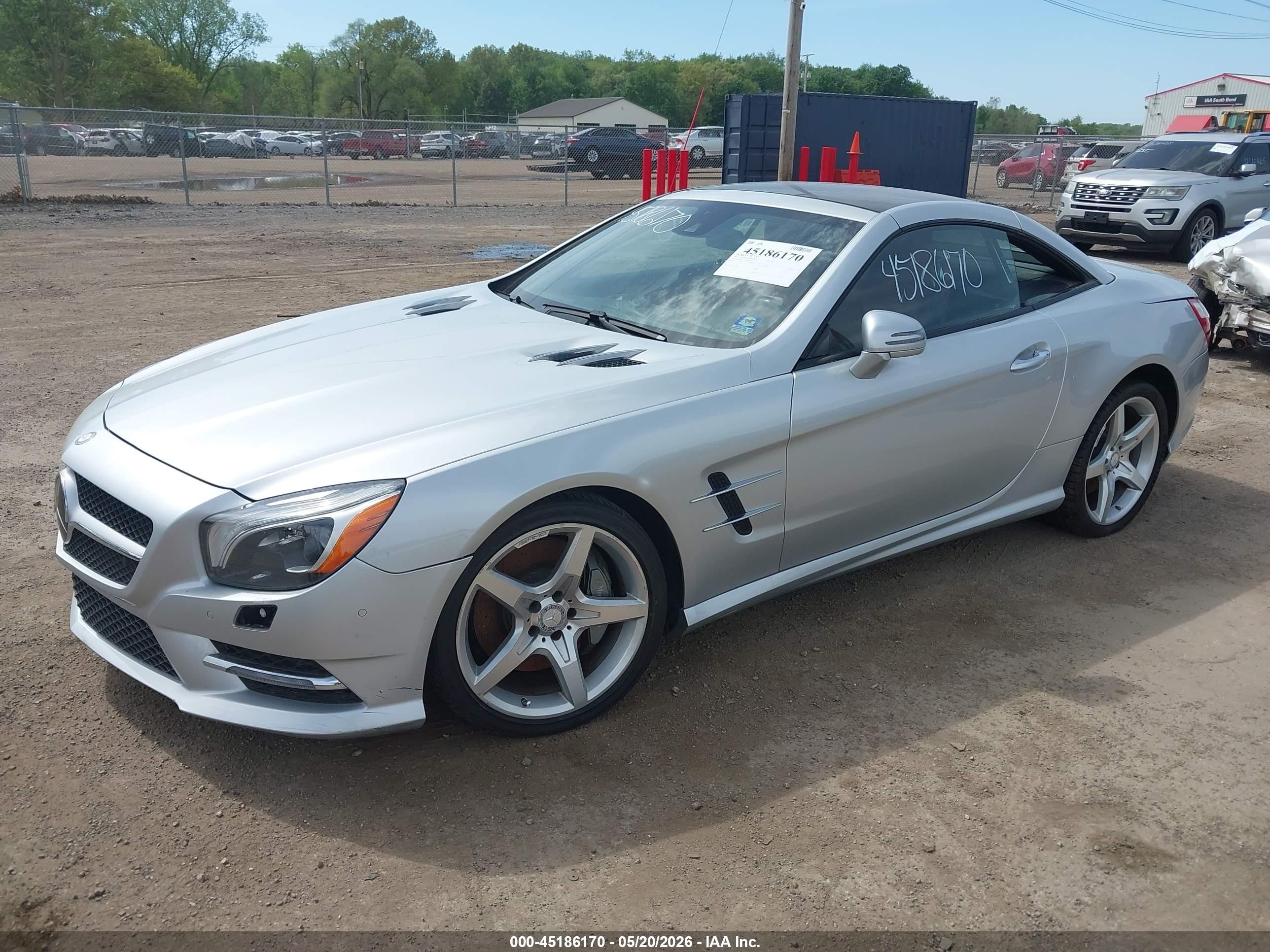 2013 Mercedes-benz Sl 550   Silver vin: WDDJK7DA2DF021015