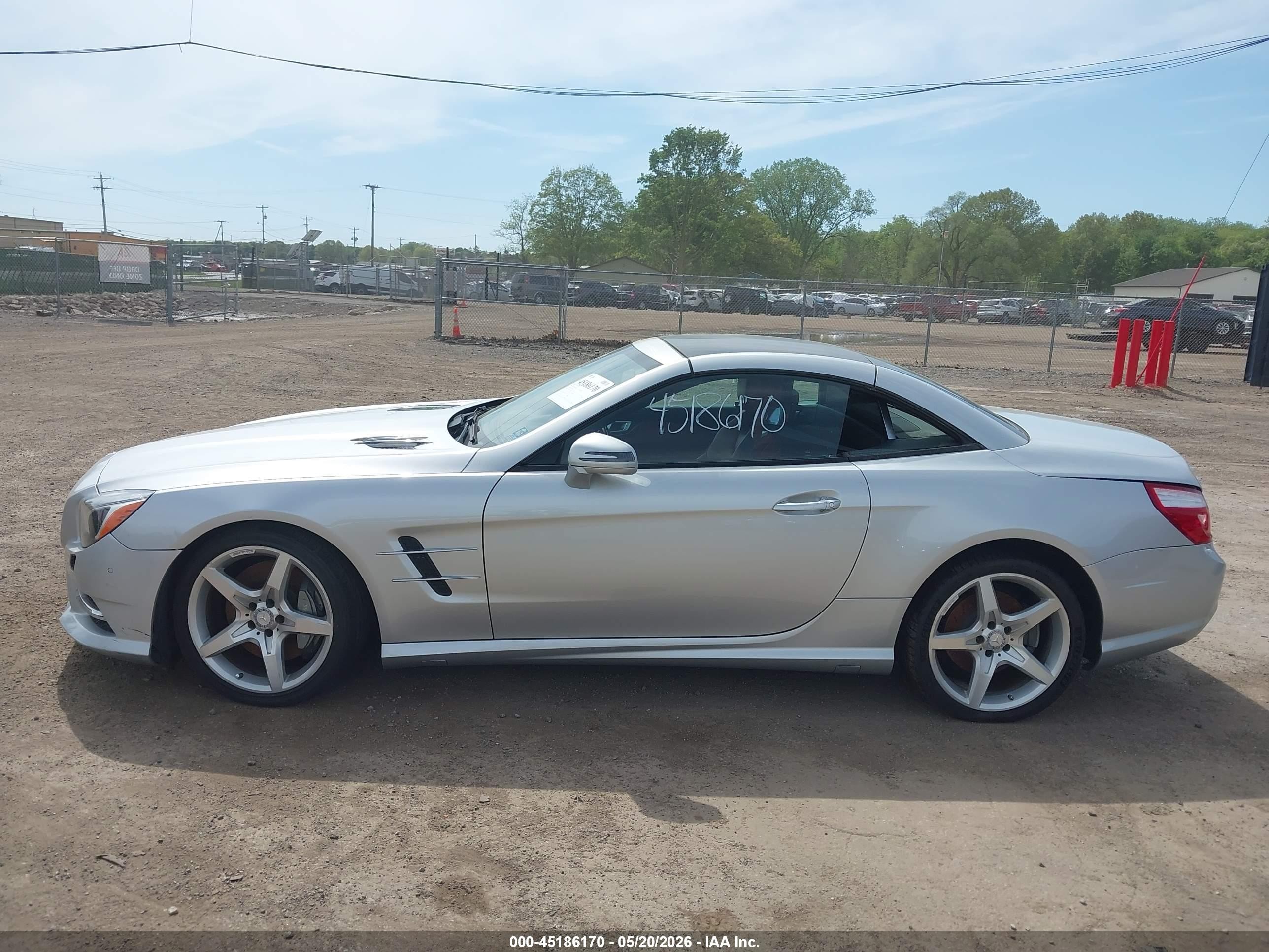 2013 Mercedes-benz Sl 550   Silver vin: WDDJK7DA2DF021015