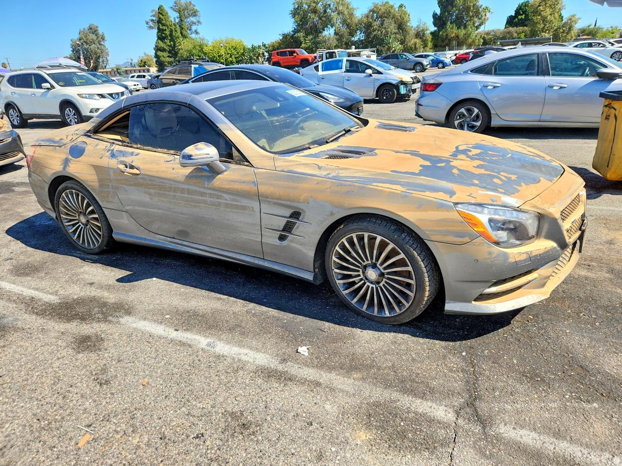 2015 Mercedes-benz Sl 550 Gray vin: WDDJK7DA2FF031529