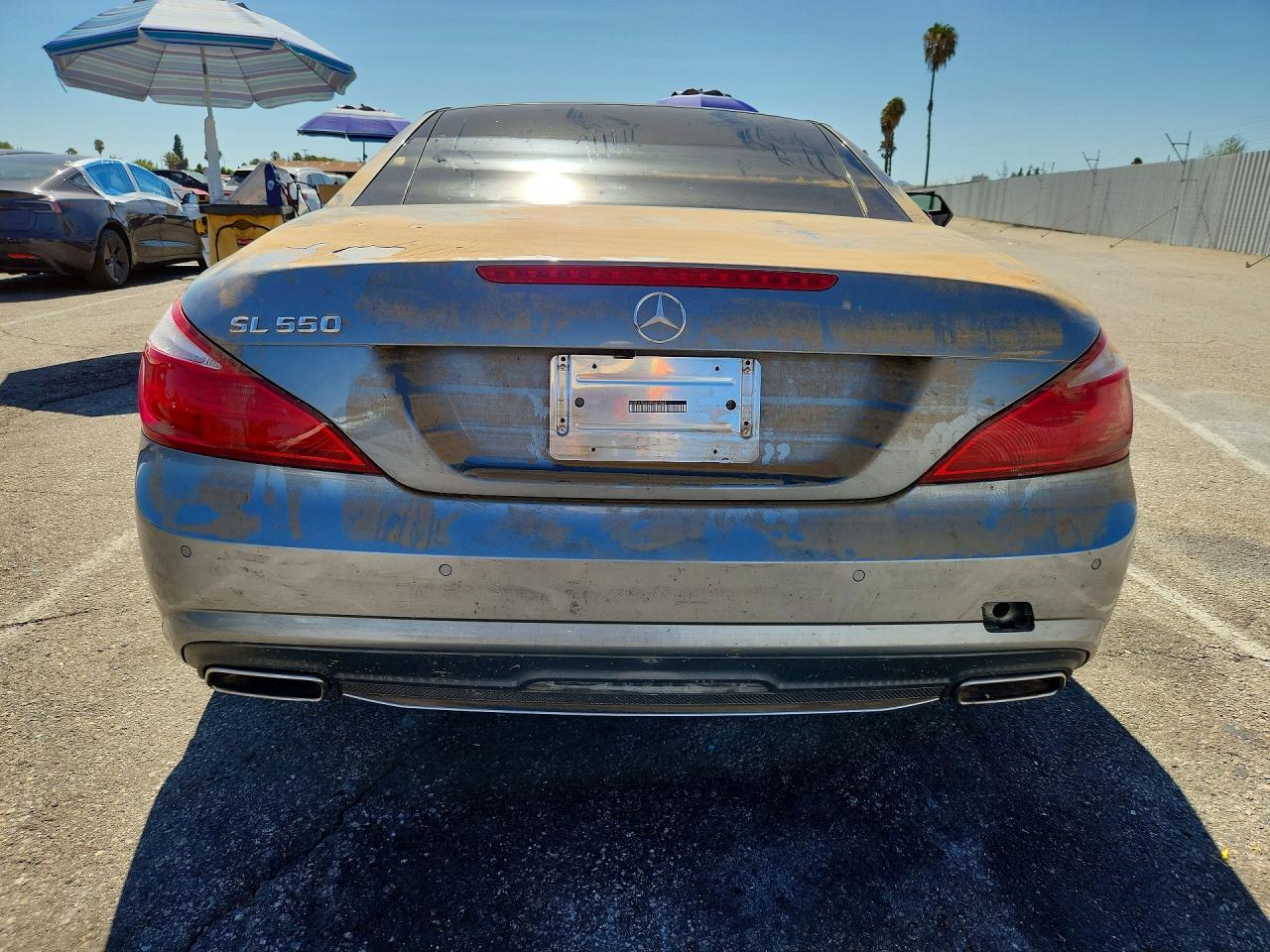2015 Mercedes-benz Sl 550 Gray vin: WDDJK7DA2FF031529