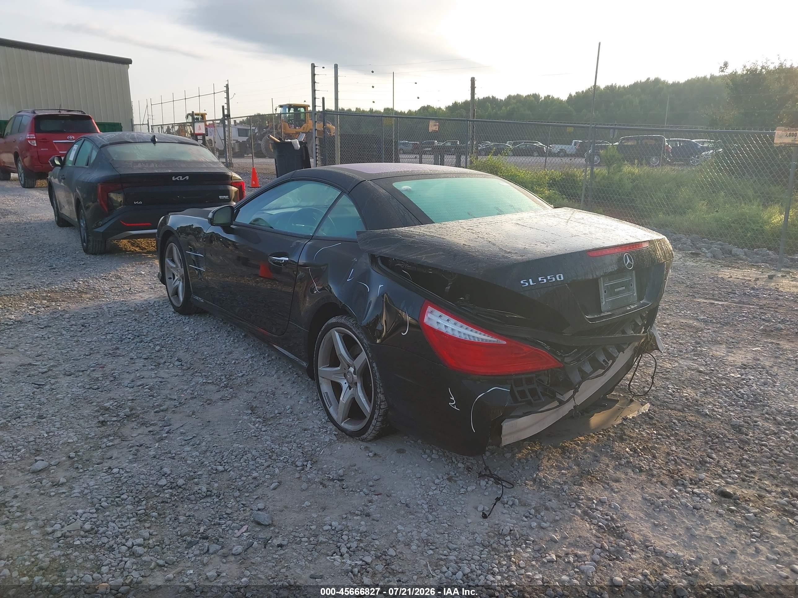 2013 Mercedes-benz Sl 550 Black vin: WDDJK7DA3DF000805