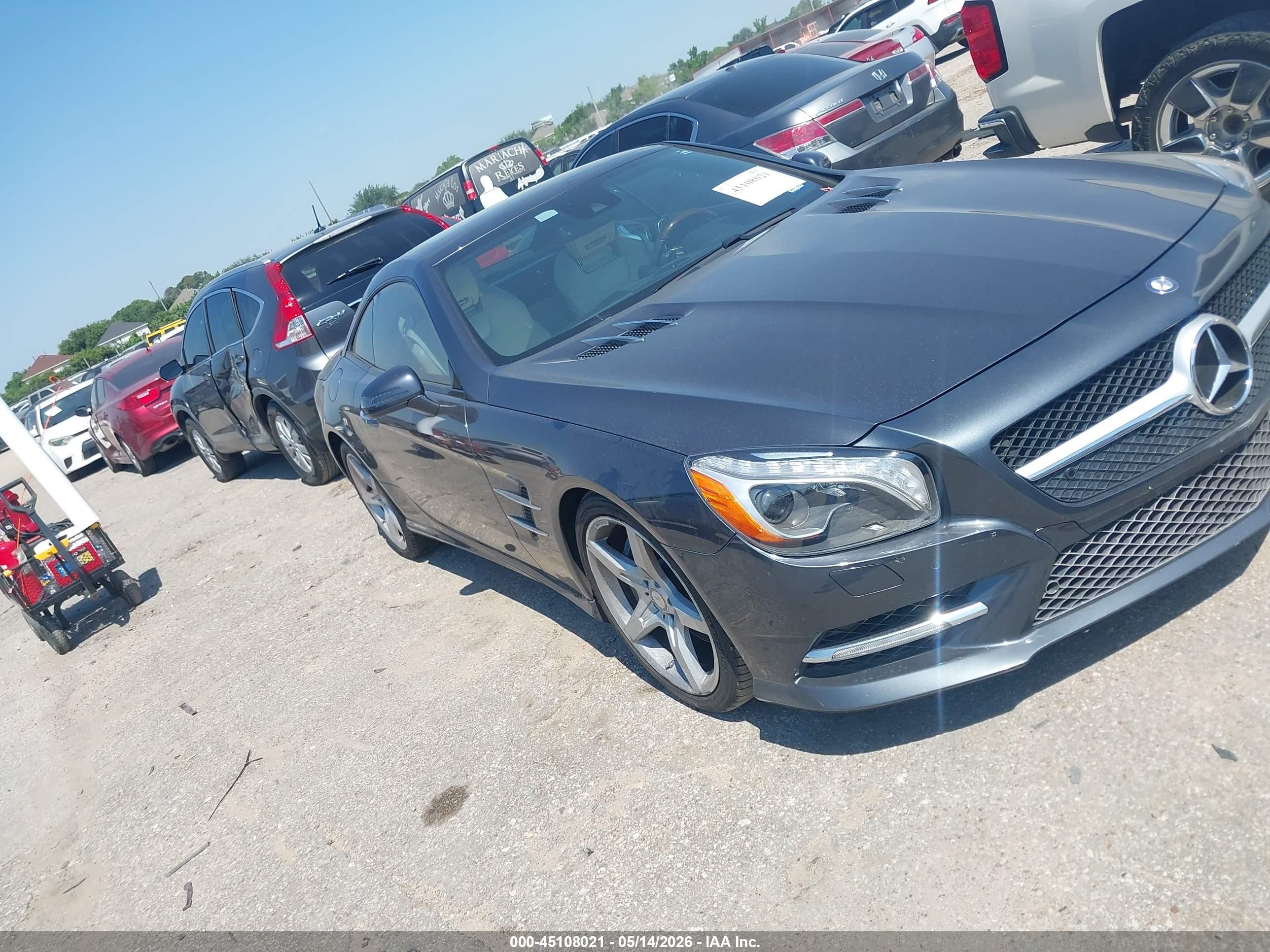 2013 Mercedes-benz Sl 550   Gray vin: WDDJK7DA3DF008287