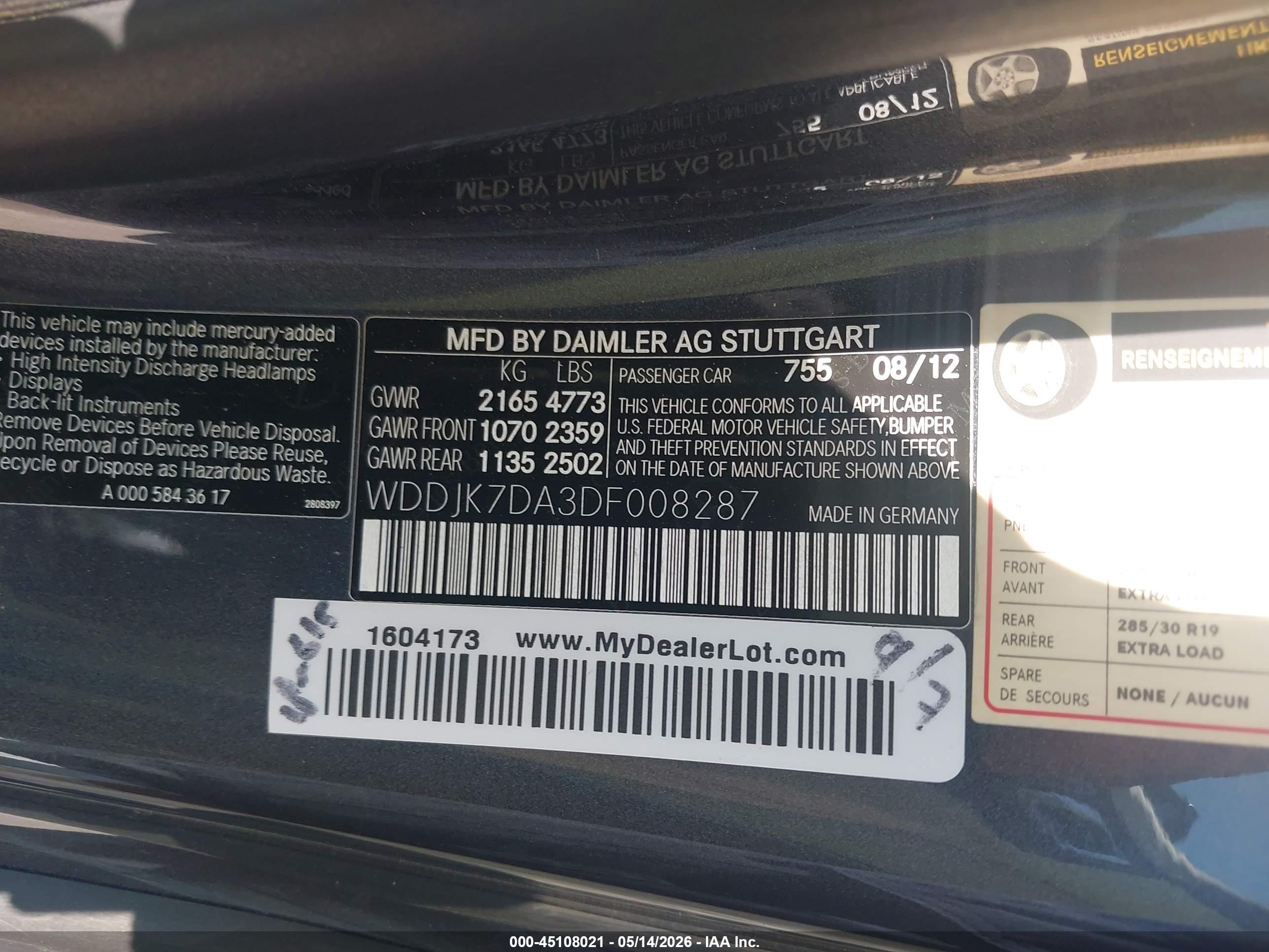 2013 Mercedes-benz Sl 550   Gray vin: WDDJK7DA3DF008287
