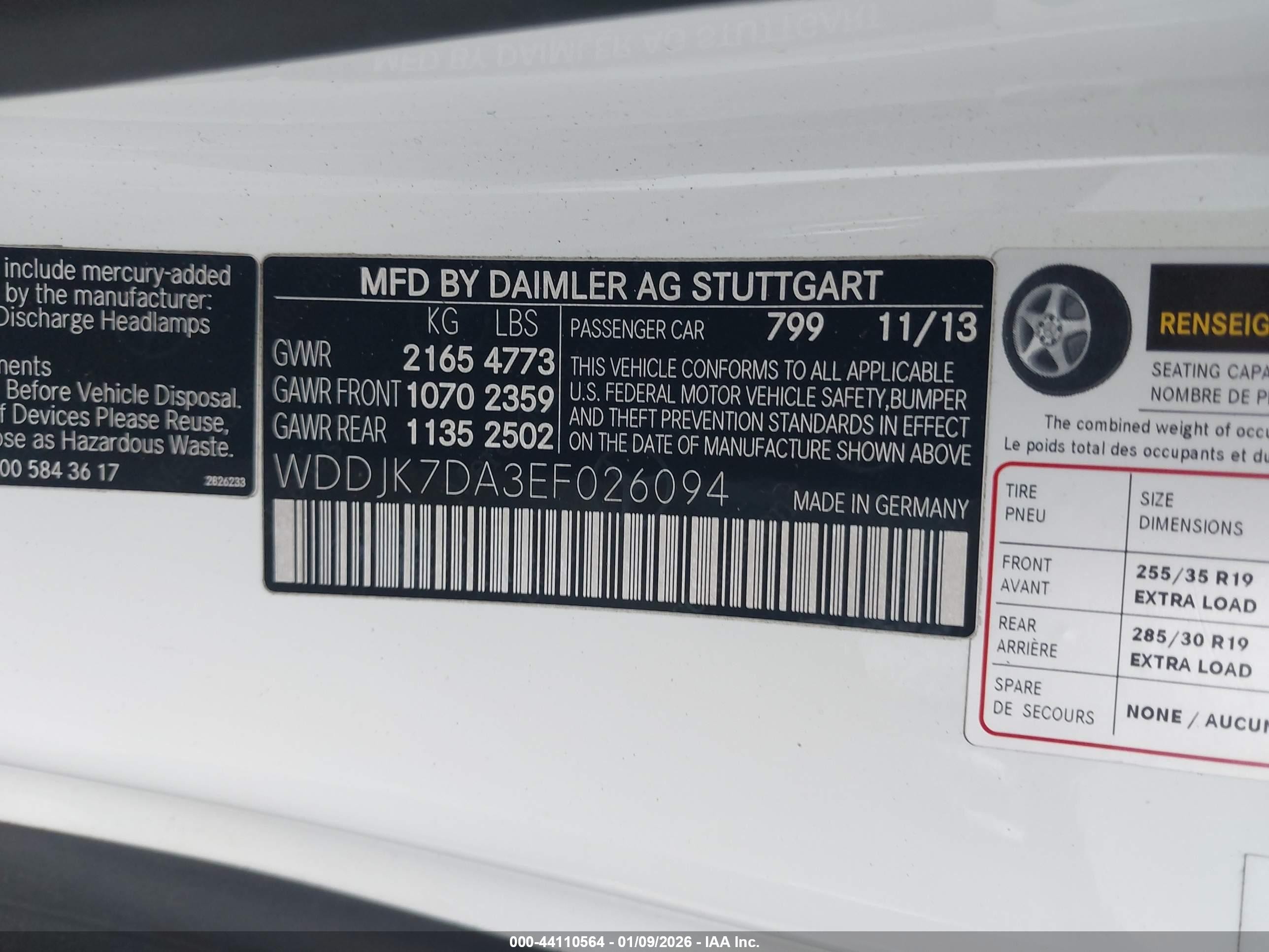 2014 Mercedes-benz Sl 550   White vin: WDDJK7DA3EF026094