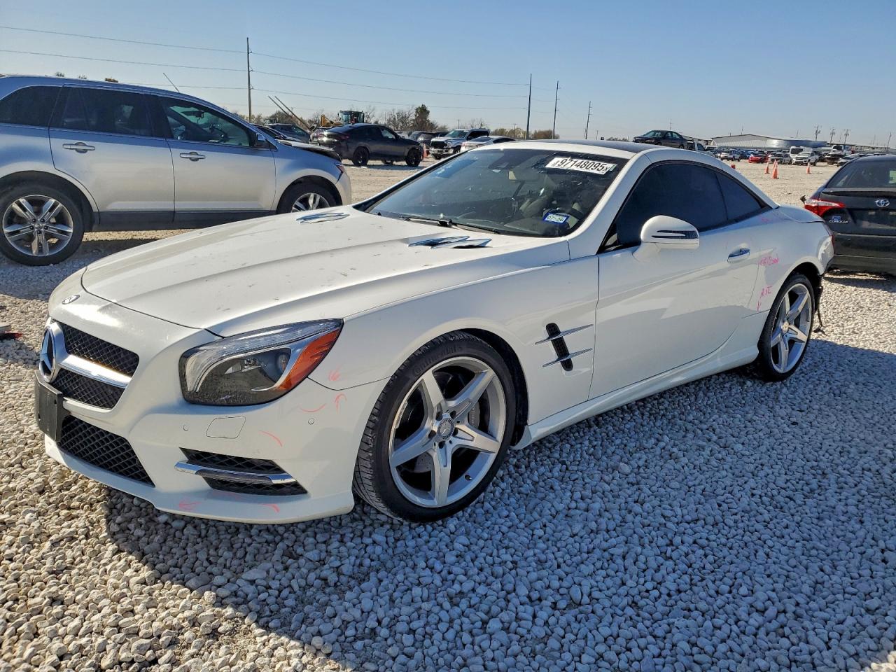 2015 Mercedes-benz Sl 550 White vin: WDDJK7DA3FF030258