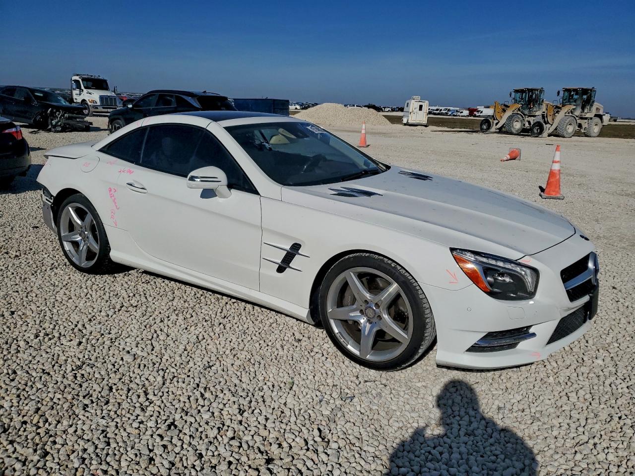 2015 Mercedes-benz Sl 550 White vin: WDDJK7DA3FF030258