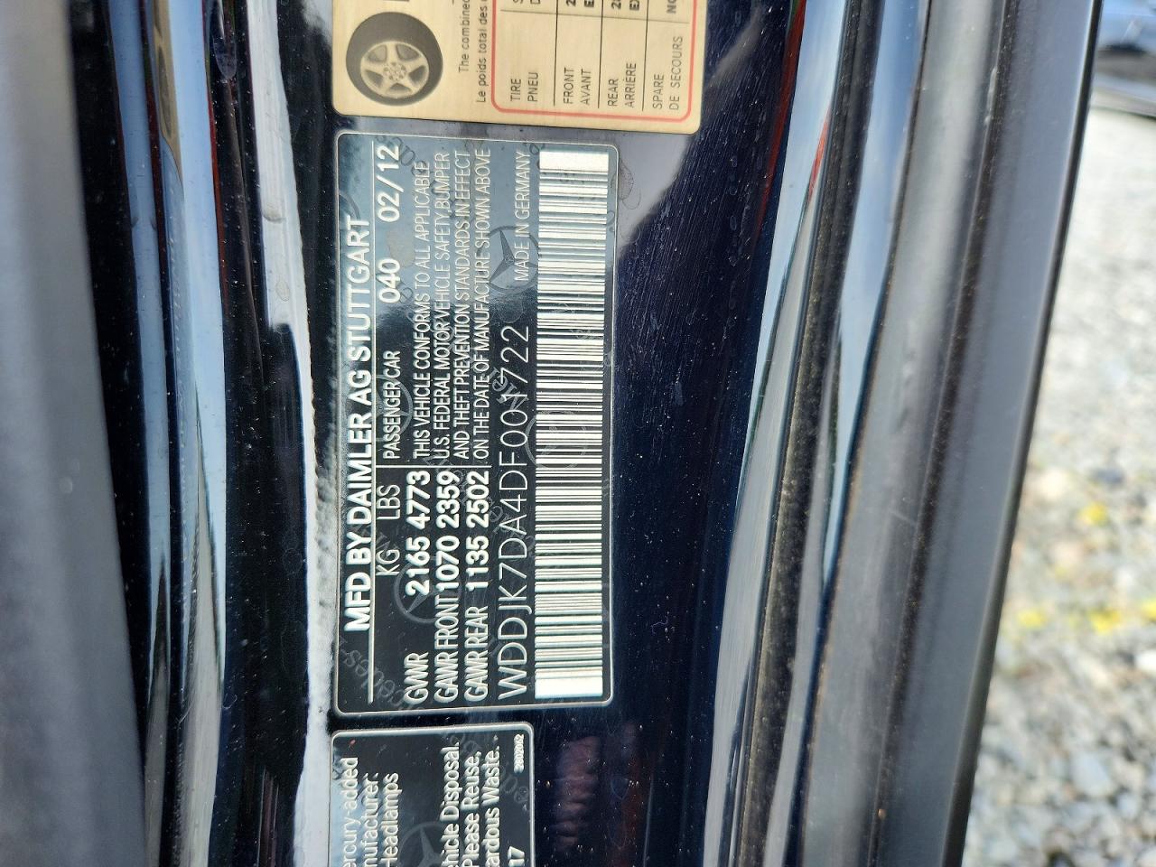 2013 Mercedes-benz Sl 550 Черный vin: WDDJK7DA4DF001722