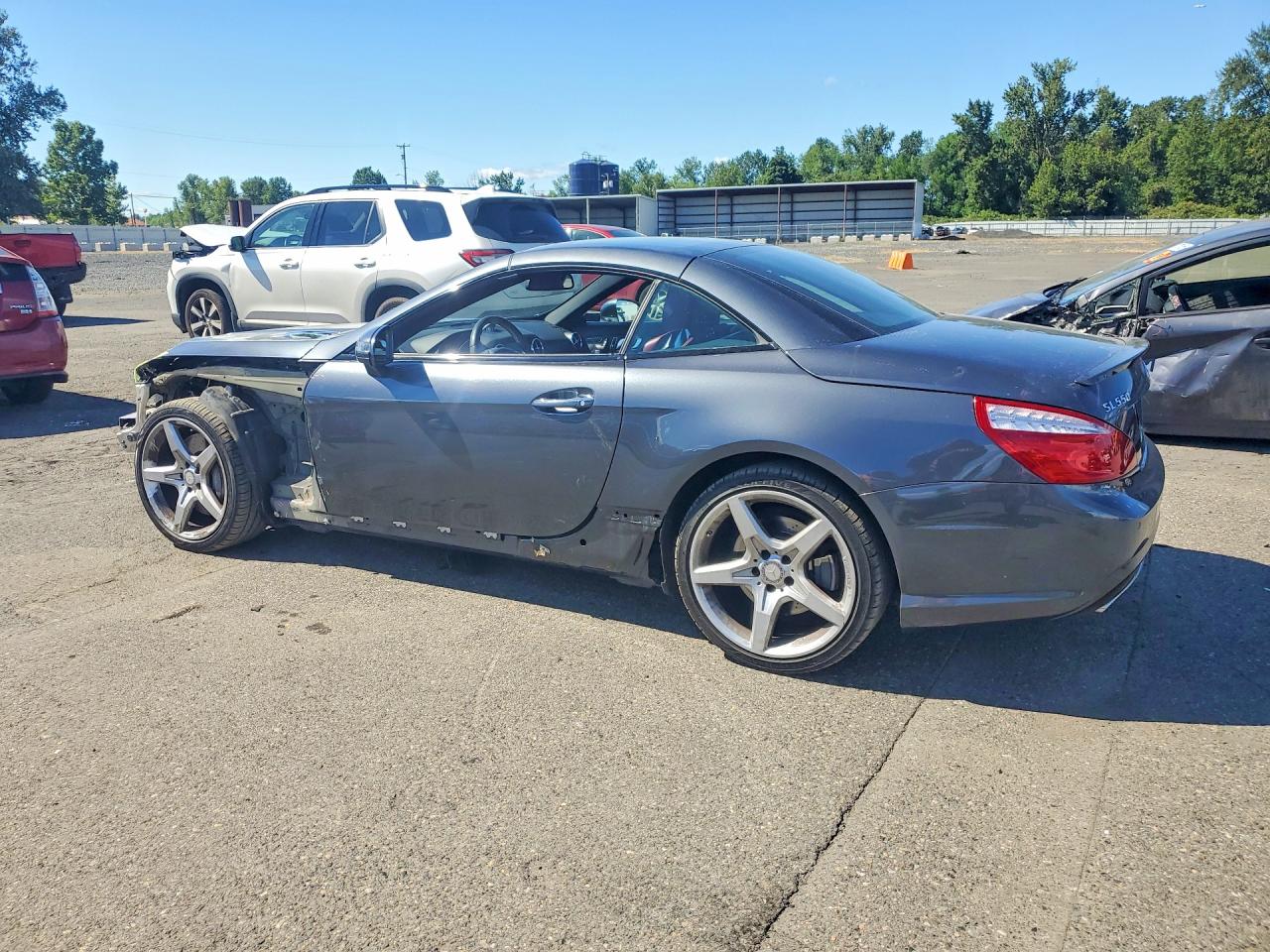 2014 Mercedes-benz Sl 550 Gray vin: WDDJK7DA4EF027805