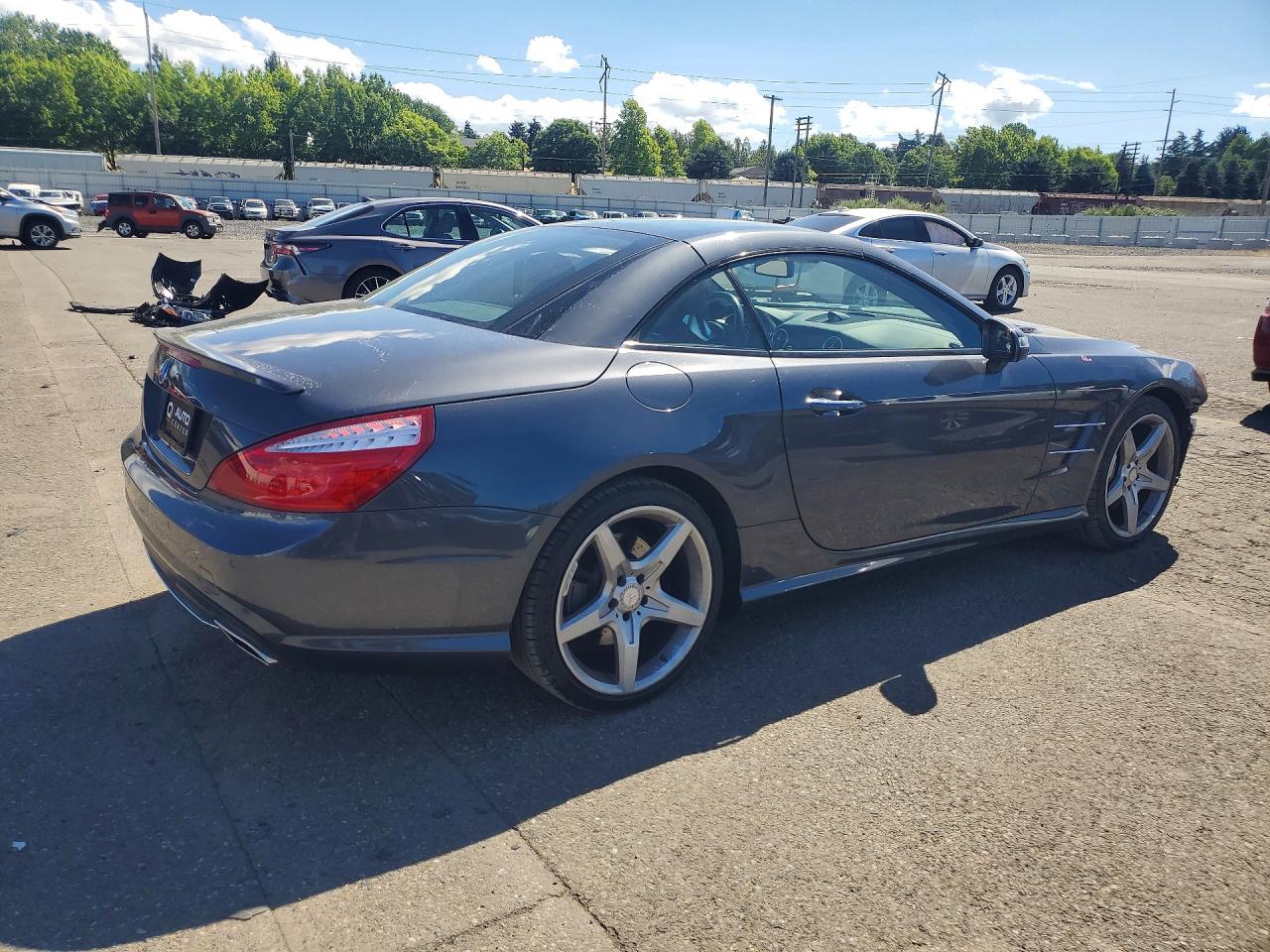 2014 Mercedes-benz Sl 550 Gray vin: WDDJK7DA4EF027805