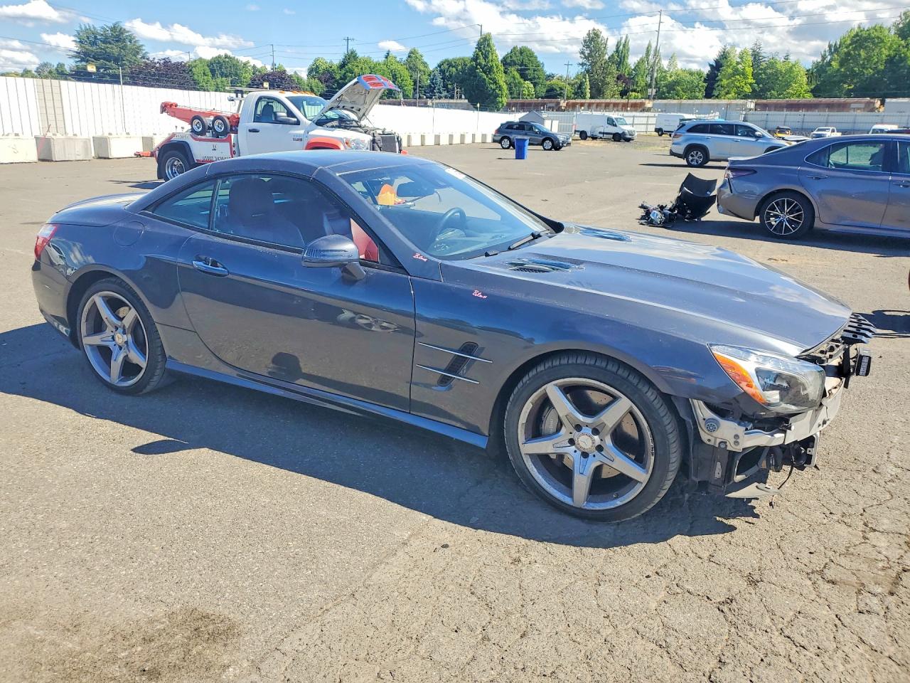 2014 Mercedes-benz Sl 550 Gray vin: WDDJK7DA4EF027805
