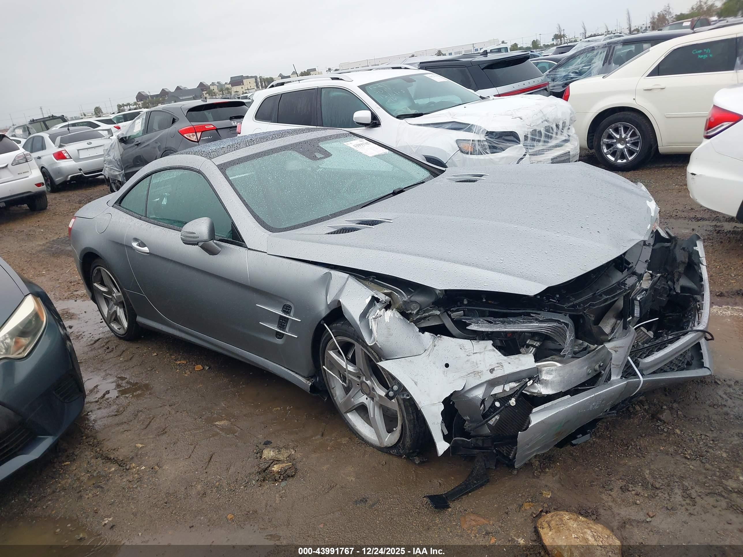 2014 Mercedes-benz Sl 550   Gray vin: WDDJK7DA5EF029093