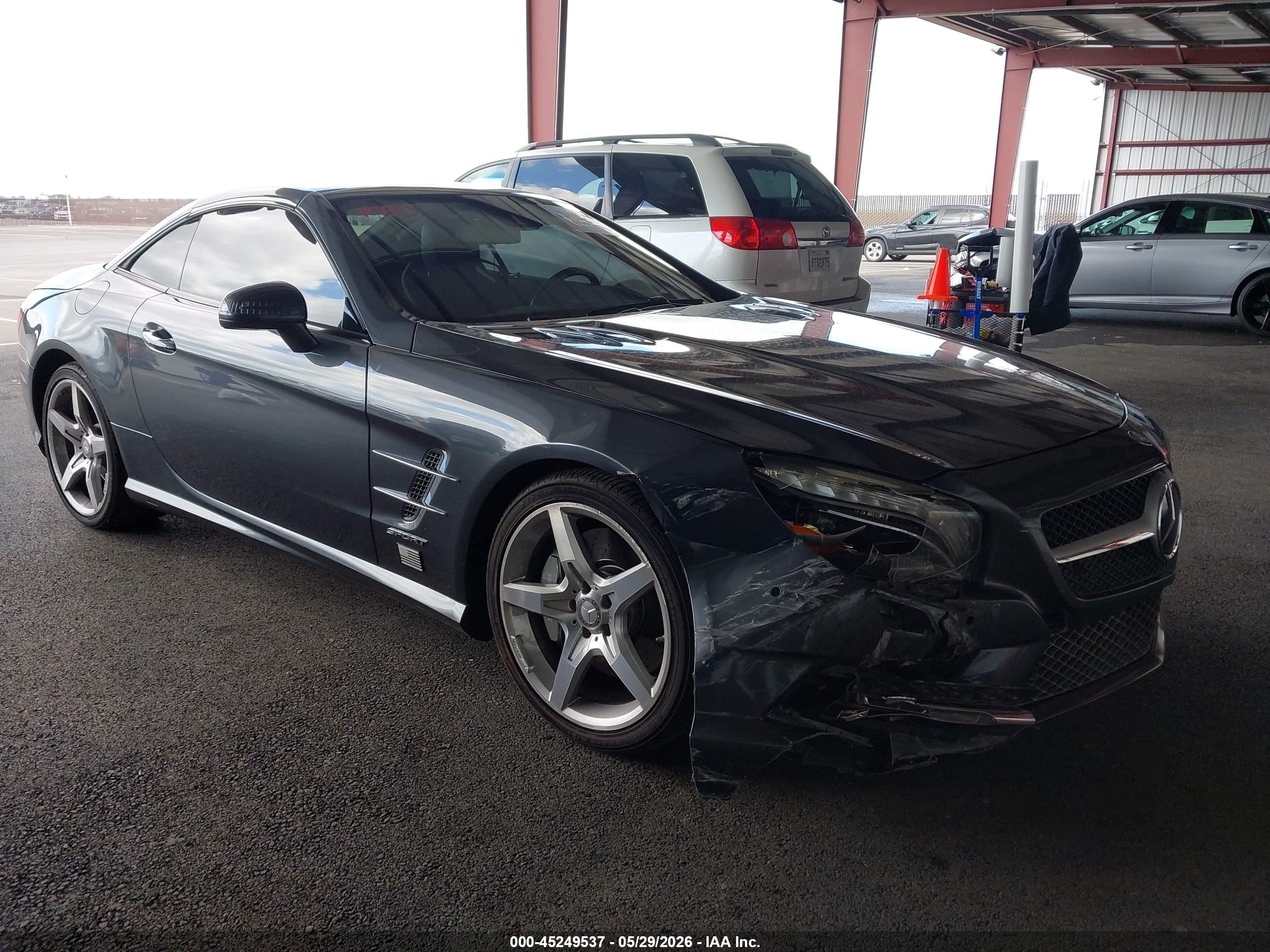 2013 Mercedes-benz Sl 550   Gray vin: WDDJK7DA6DF021146