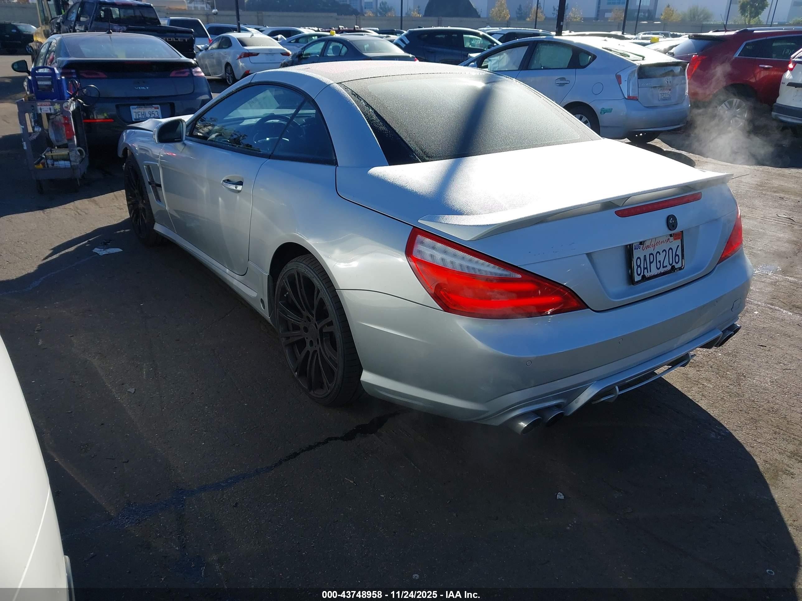 2014 Mercedes-benz Sl 550   Silver vin: WDDJK7DA6EF023318