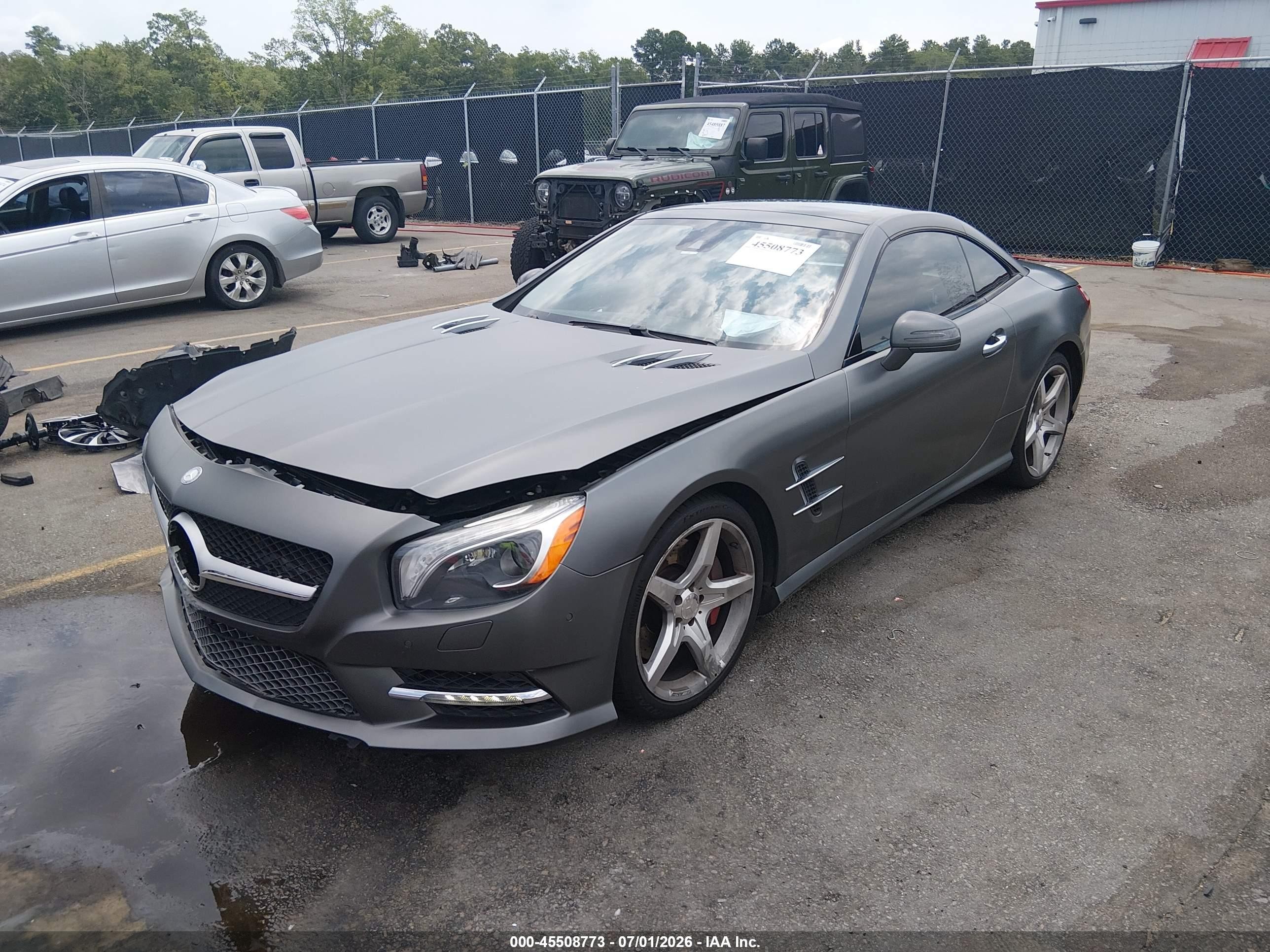 2014 Mercedes-benz Sl 550   Gray vin: WDDJK7DA6EF024291