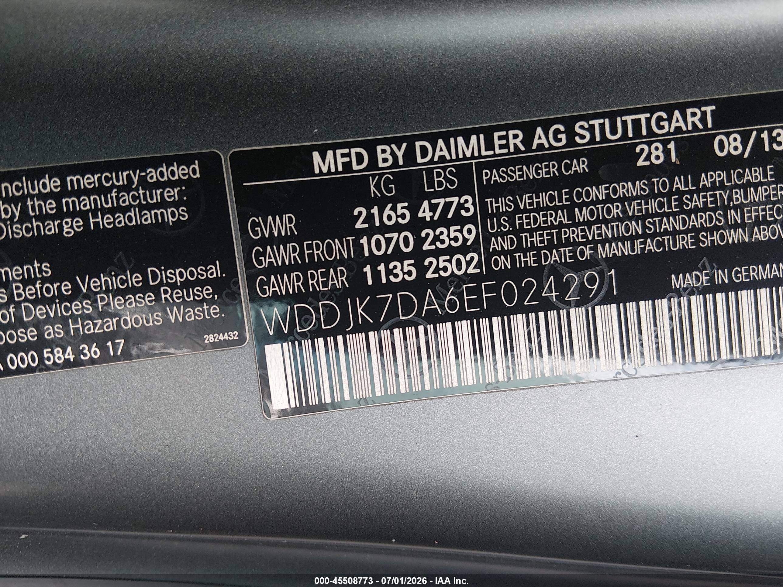 2014 Mercedes-benz Sl 550   Gray vin: WDDJK7DA6EF024291