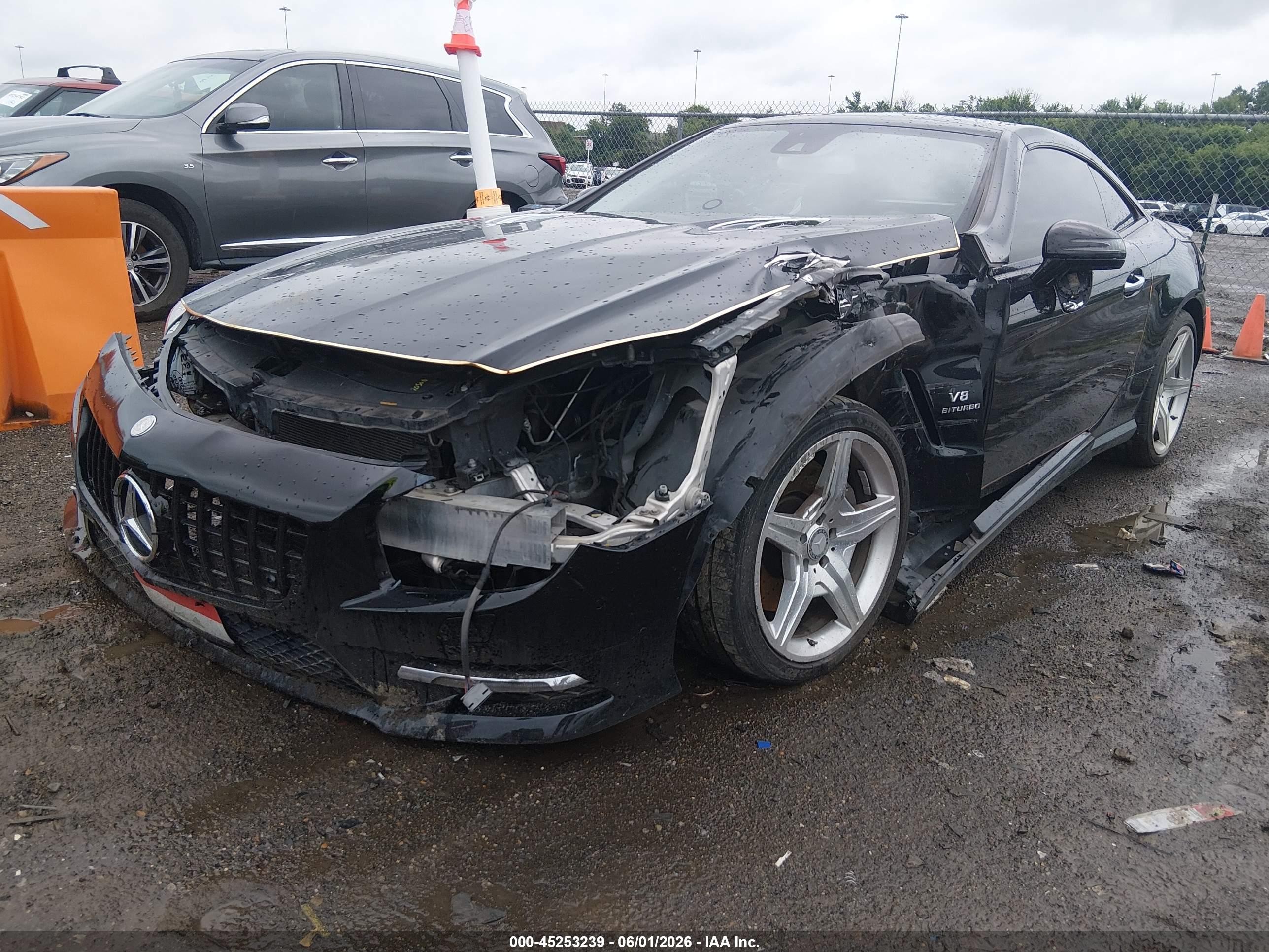 2013 Mercedes-benz Sl 550 Black vin: WDDJK7DA7DF012407