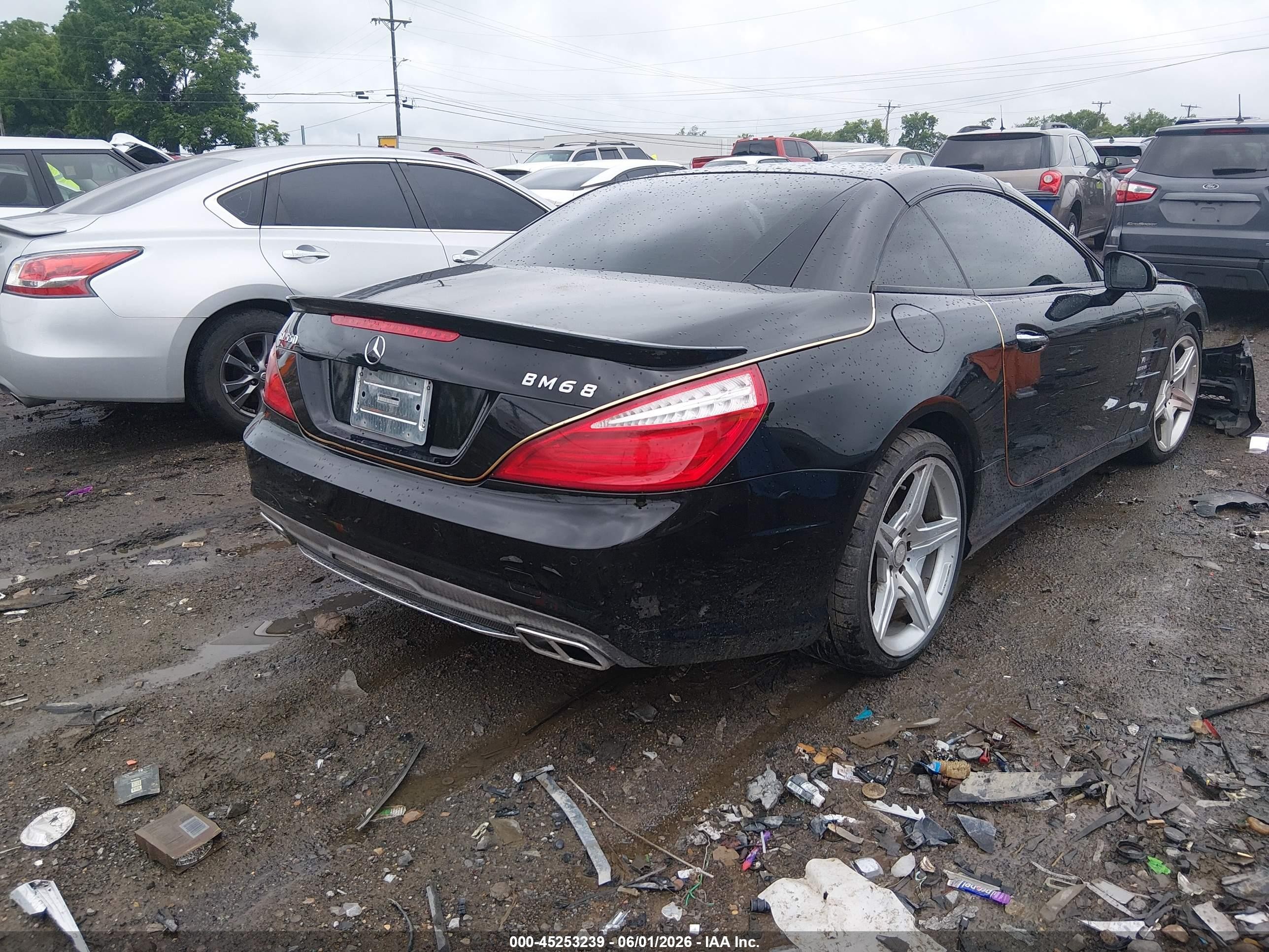 2013 Mercedes-benz Sl 550 Black vin: WDDJK7DA7DF012407
