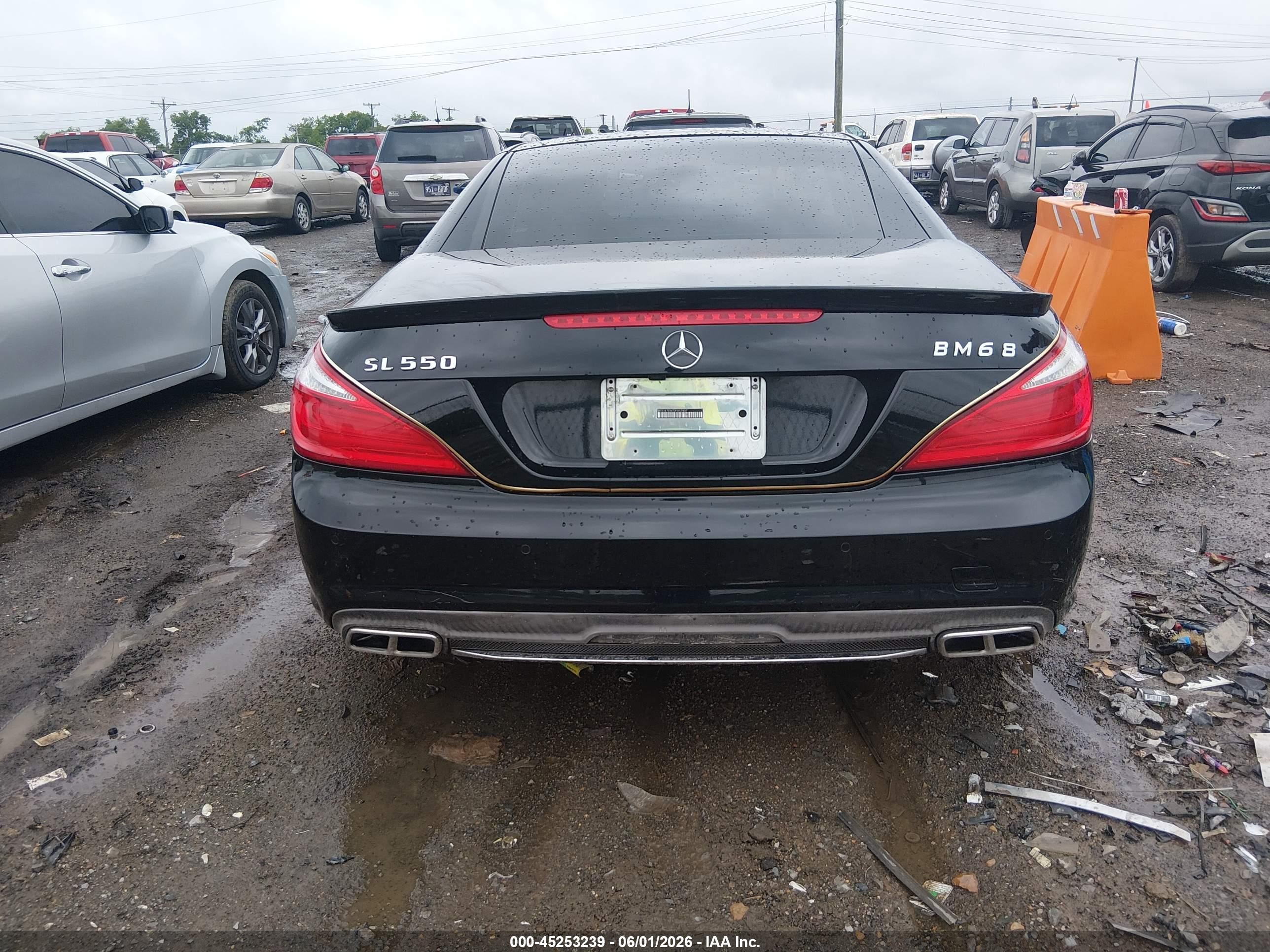 2013 Mercedes-benz Sl 550 Black vin: WDDJK7DA7DF012407