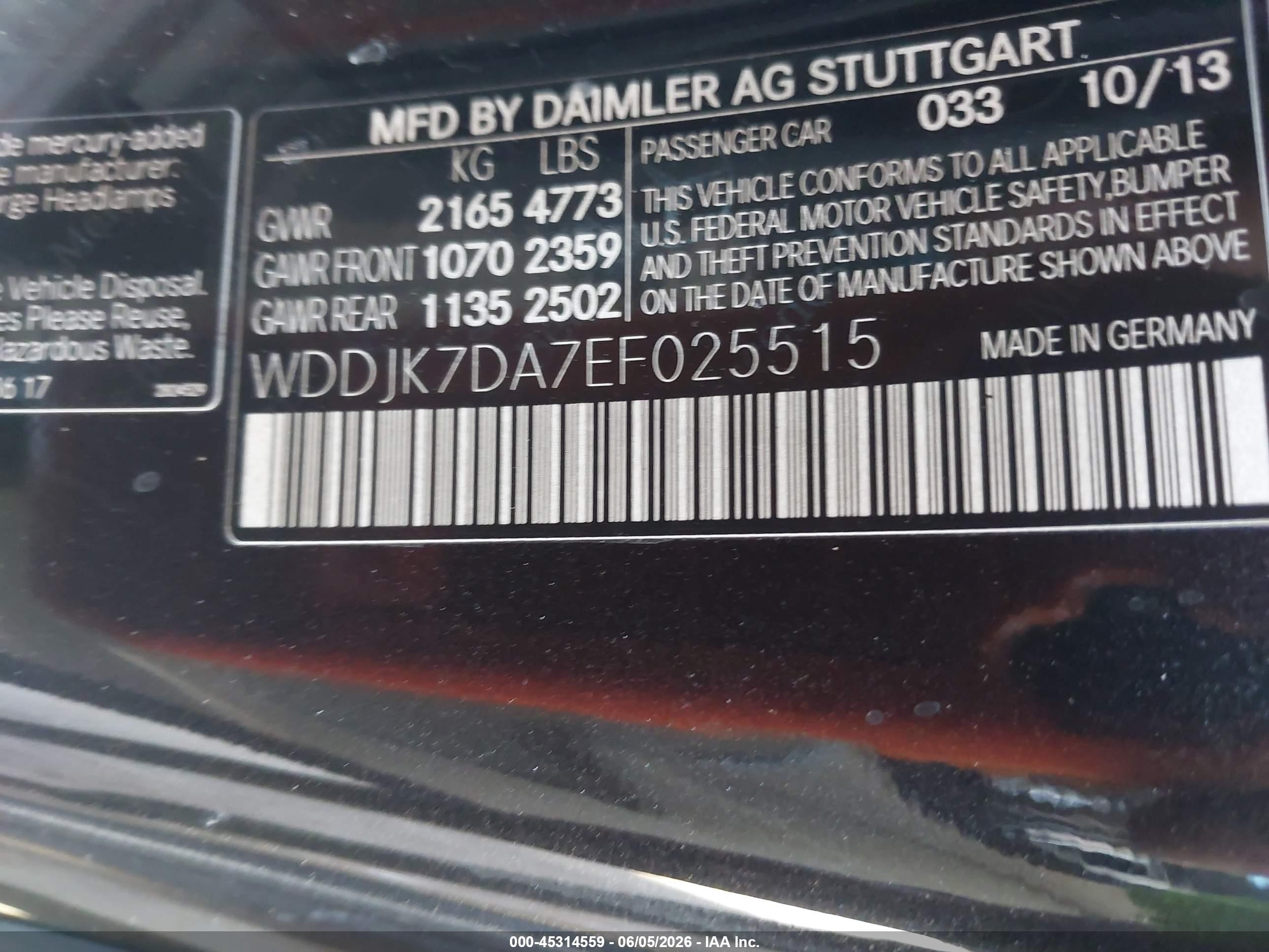 2014 Mercedes-benz Sl 550   Черный vin: WDDJK7DA7EF025515
