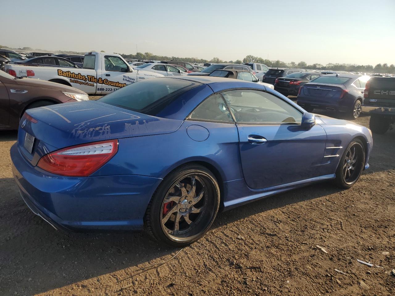 2014 Mercedes-benz Sl 550 Blue vin: WDDJK7DA7EF026387