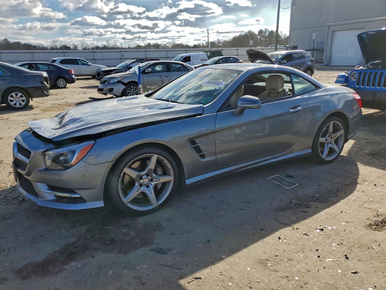 2014 Mercedes-benz Sl 550 Серый vin: WDDJK7DA7EF027202