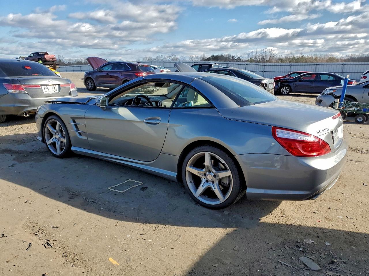 2014 Mercedes-benz Sl 550 Серый vin: WDDJK7DA7EF027202