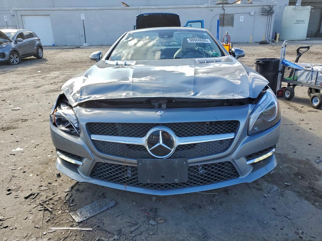 2014 Mercedes-benz Sl 550 Серый vin: WDDJK7DA7EF027202