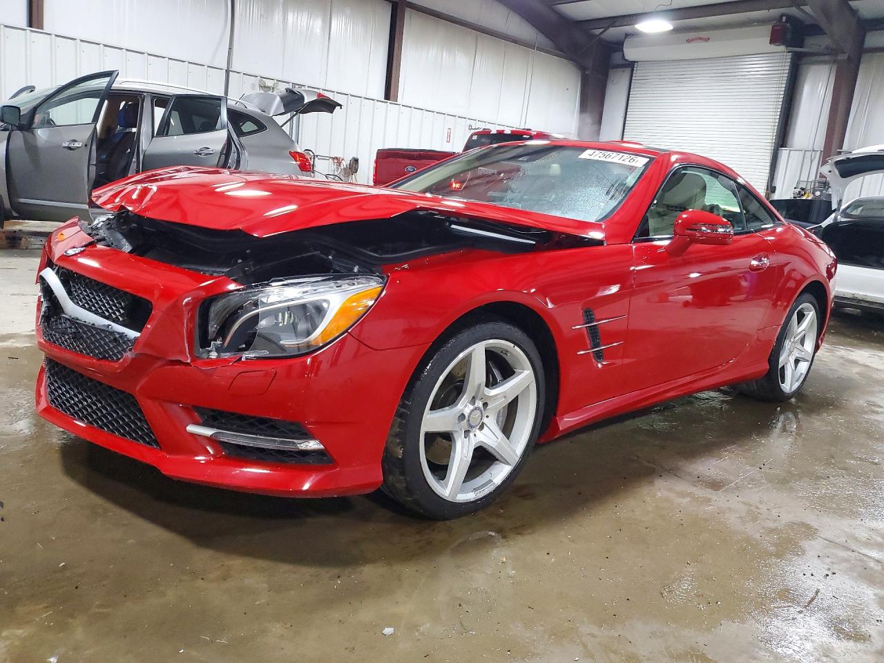 2014 Mercedes-benz Sl 550 Red vin: WDDJK7DA7EF029743