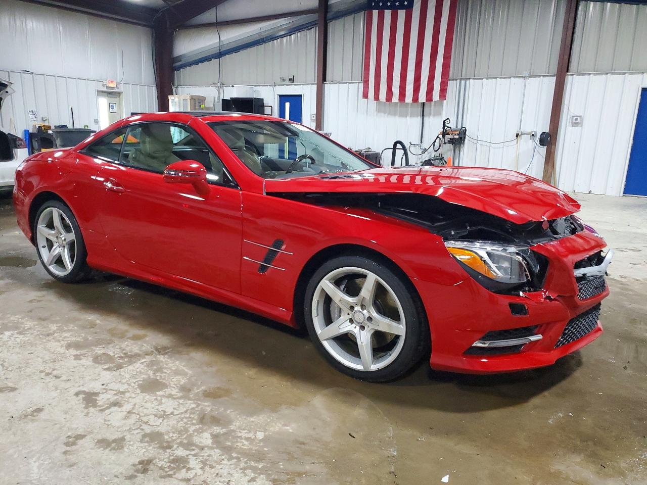 2014 Mercedes-benz Sl 550 Red vin: WDDJK7DA7EF029743