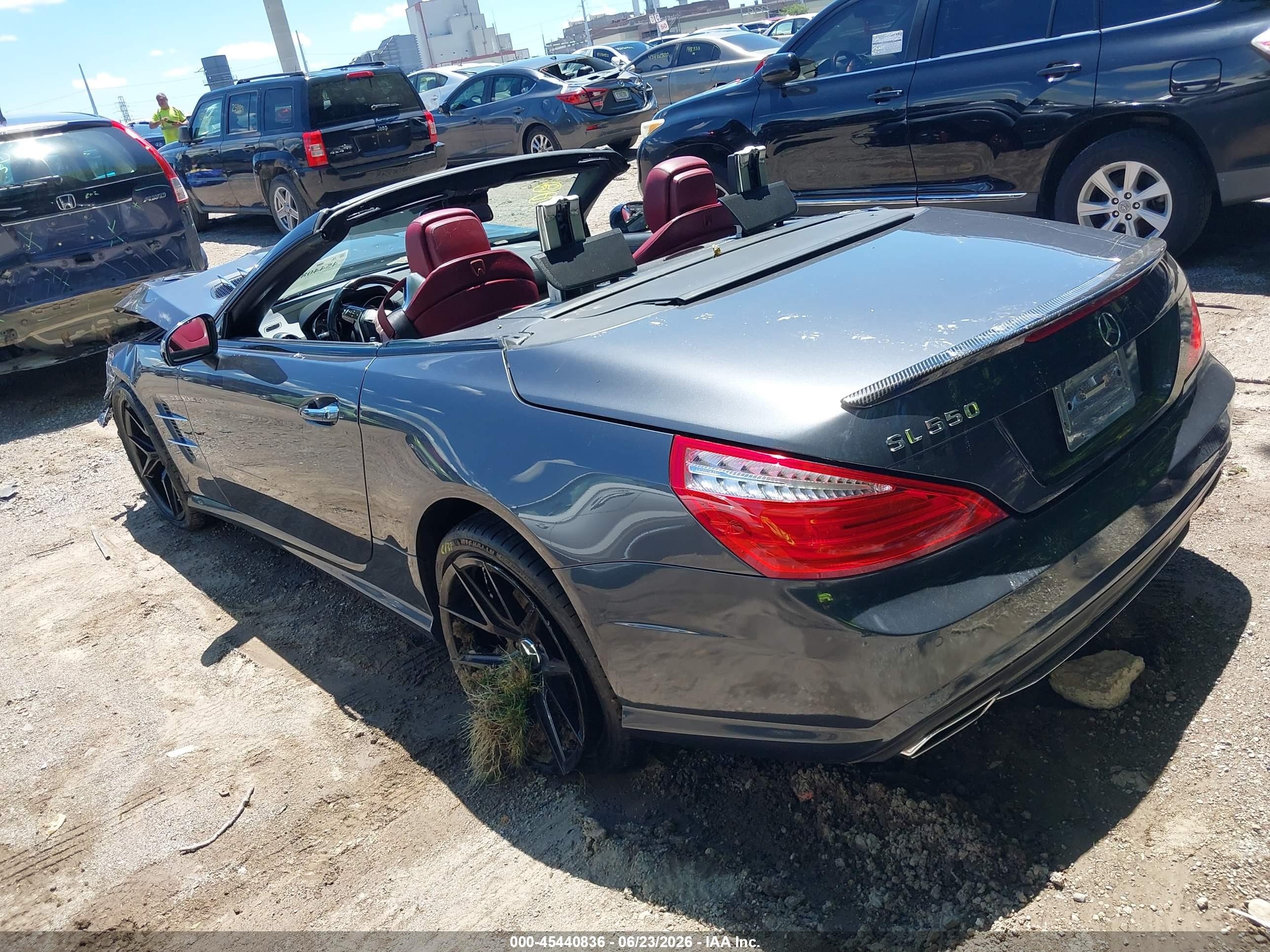 2013 Mercedes-benz Sl 550   Gray vin: WDDJK7DA8DF001271
