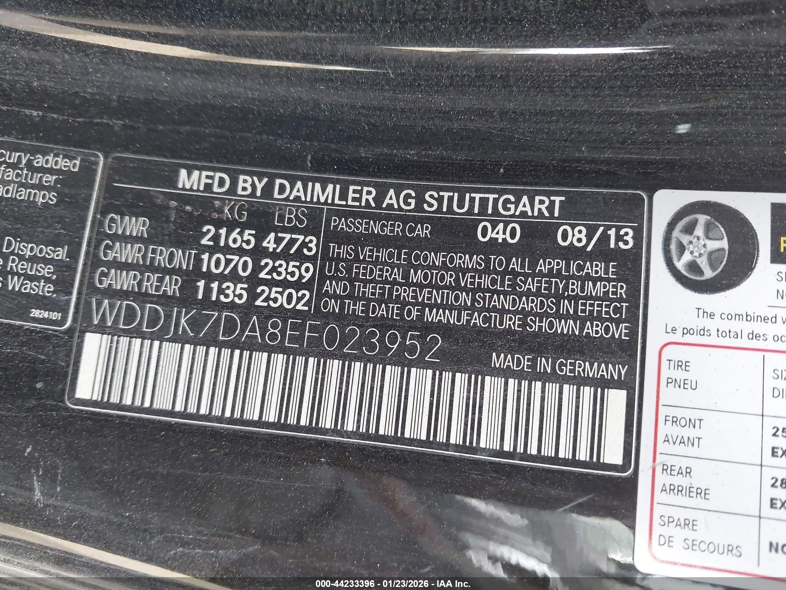 2014 Mercedes-benz Sl 550   Black vin: WDDJK7DA8EF023952