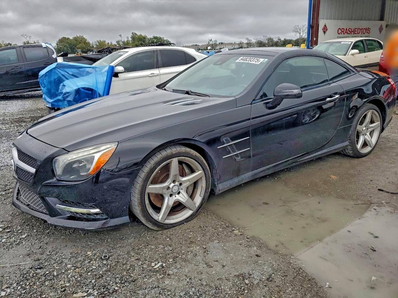 2014 Mercedes-benz Sl 550 Black vin: WDDJK7DA8EF025152