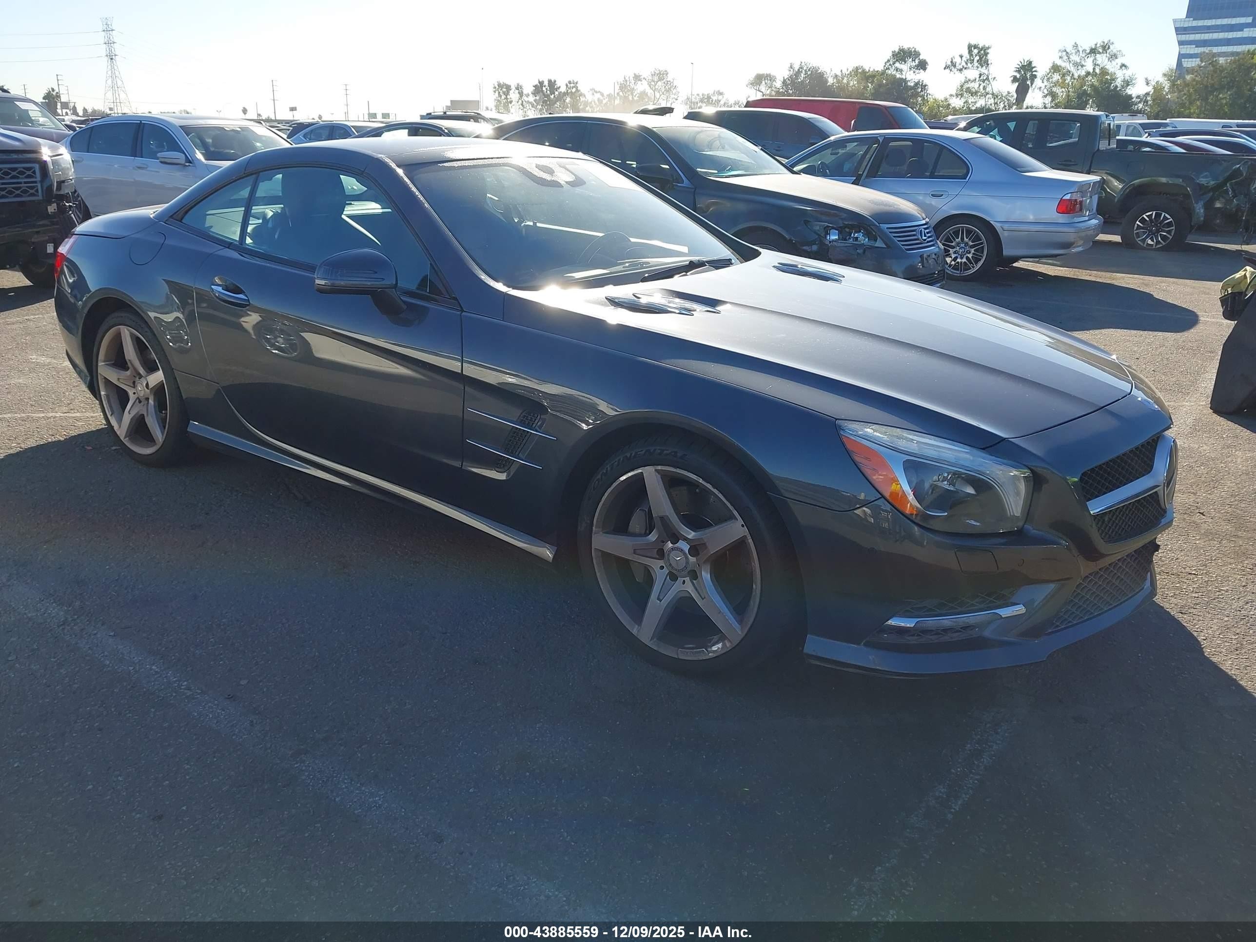 2015 Mercedes-benz Sl 550   Серый vin: WDDJK7DA9FF030023