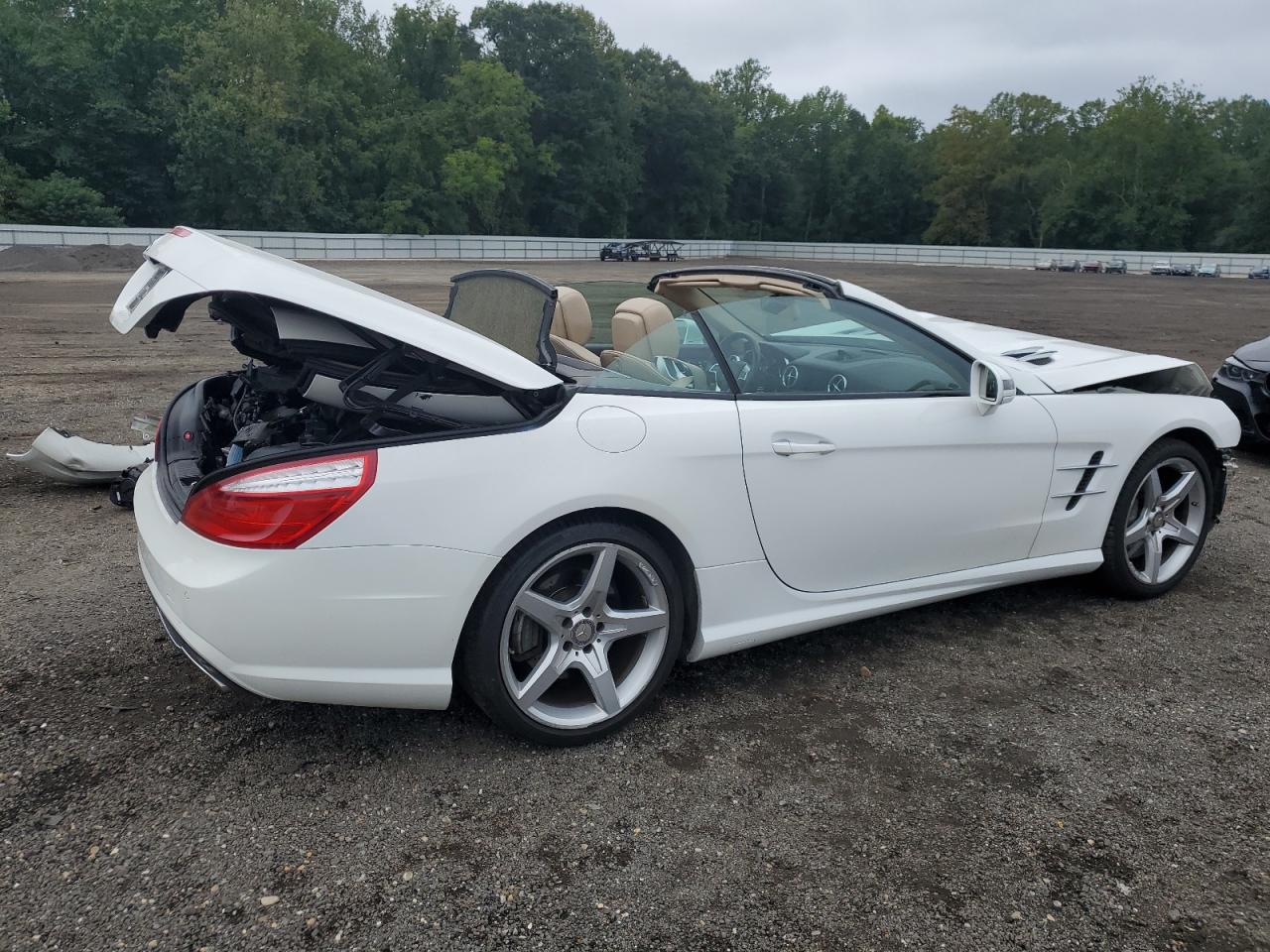 2014 Mercedes-benz Sl 550 White vin: WDDJK7DAXEF024178