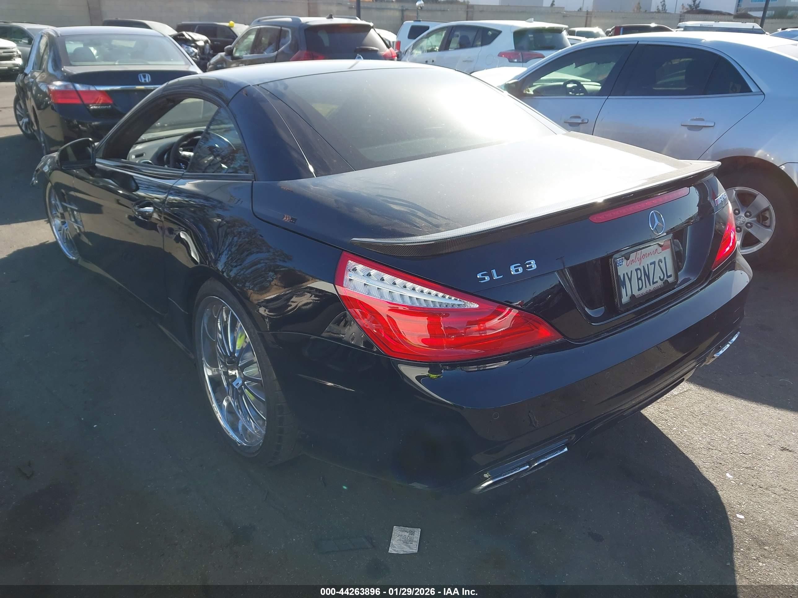2013 Mercedes-benz Sl 63 Amg   Black vin: WDDJK7EA2DF005914