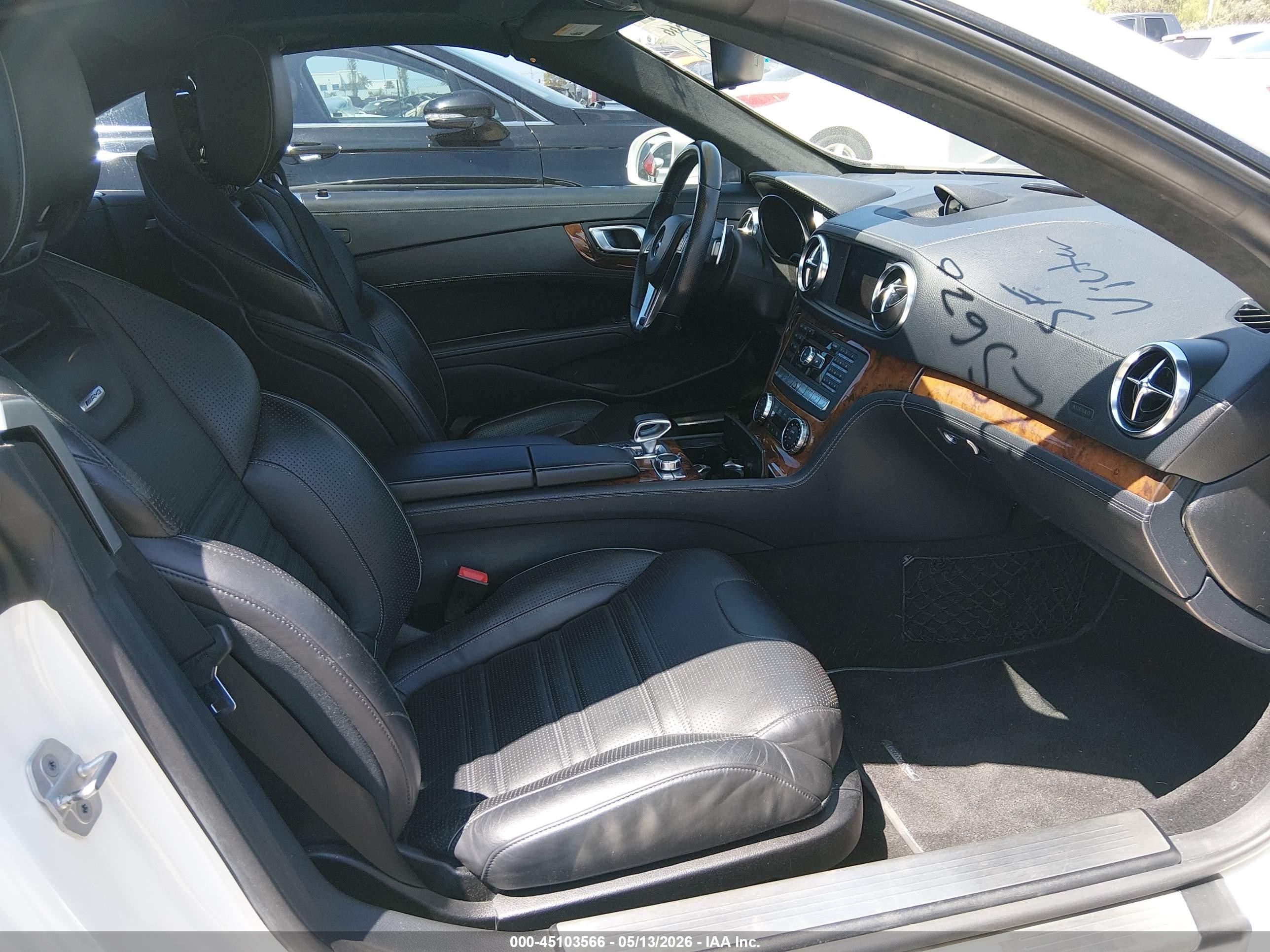 2013 Mercedes-benz Sl 63 Amg   White vin: WDDJK7EA6DF005155