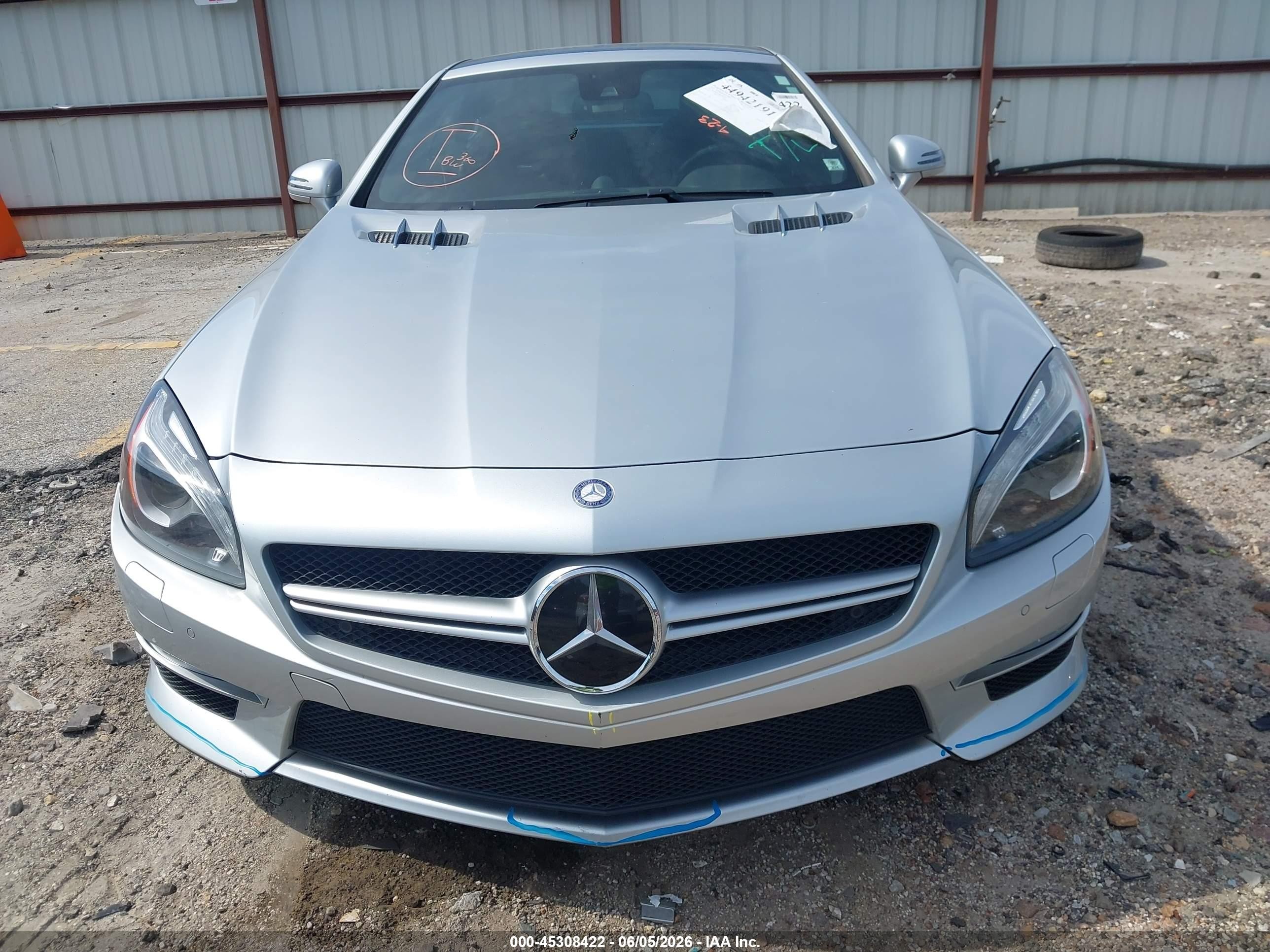 2013 Mercedes-benz Sl 63 Amg Silver vin: WDDJK7EA8DF004587