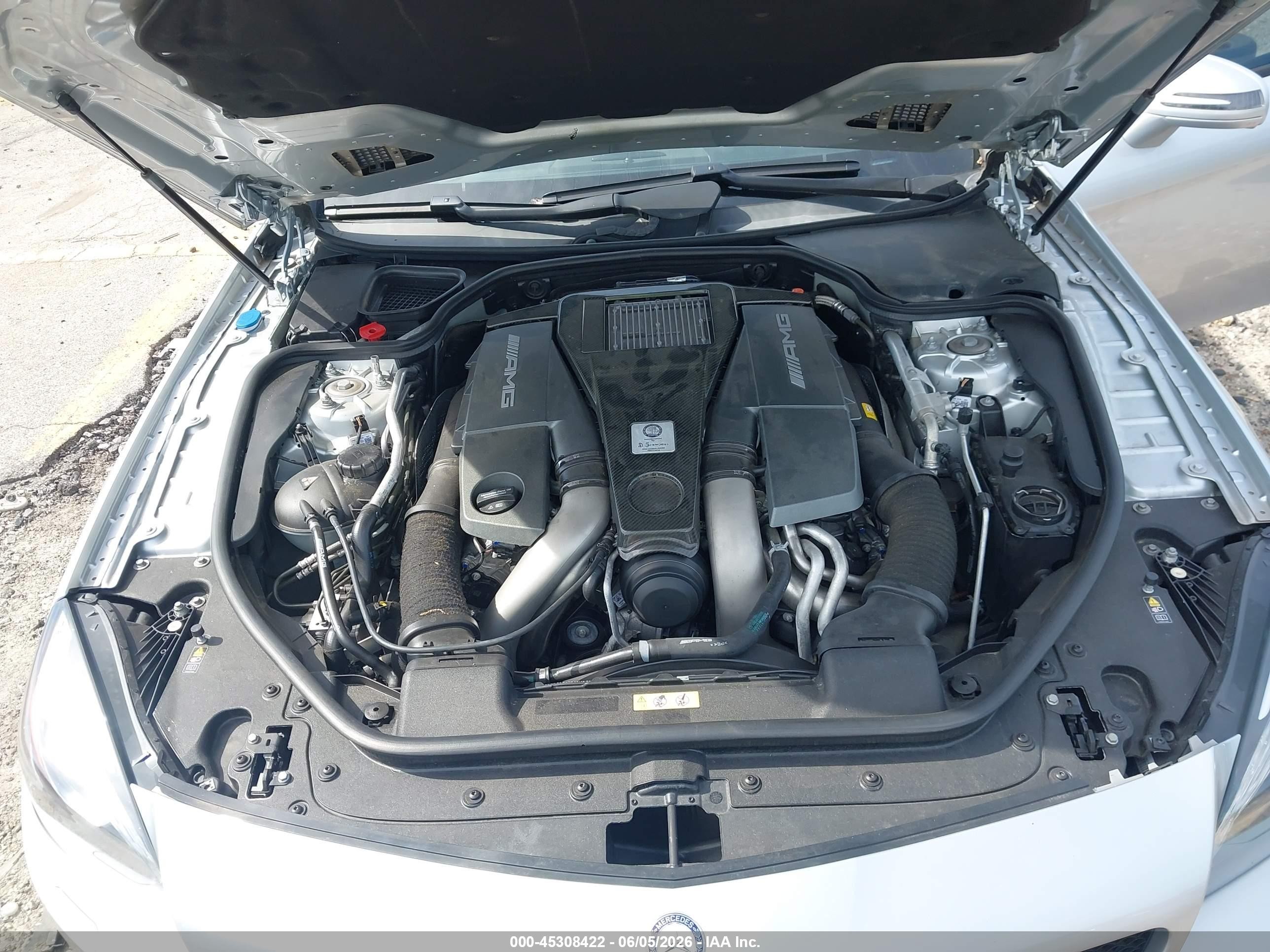 2013 Mercedes-benz Sl 63 Amg Silver vin: WDDJK7EA8DF004587