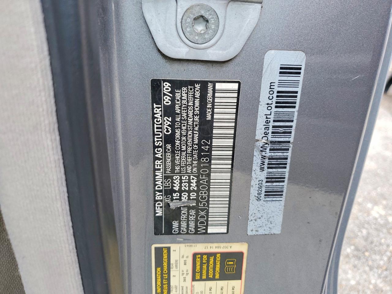 2010 Mercedes-benz E 350 Silver vin: WDDKJ5GB0AF018142