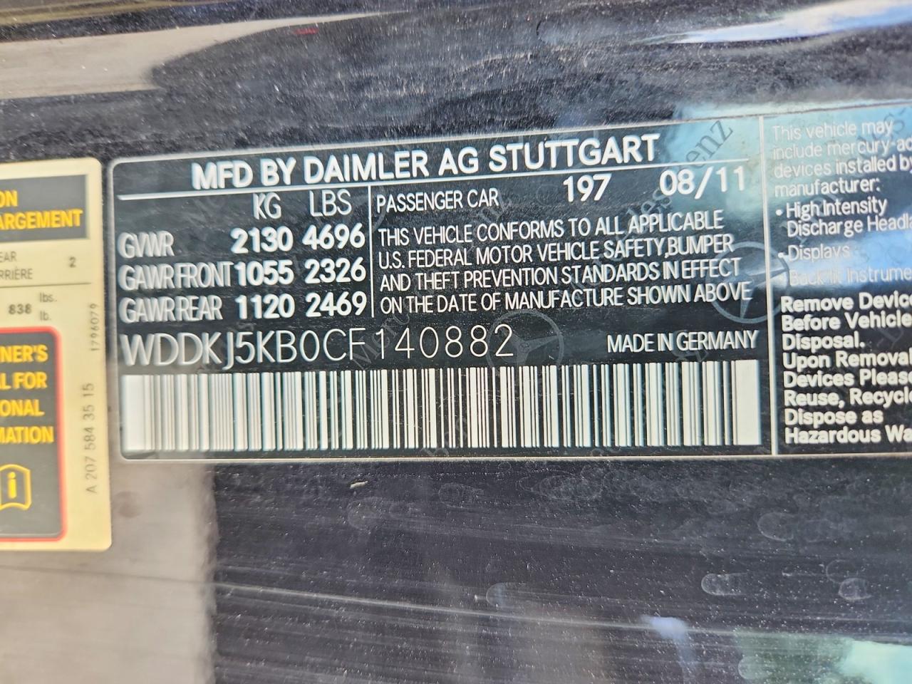 2012 Mercedes-benz E 350 Black vin: WDDKJ5KB0CF140882