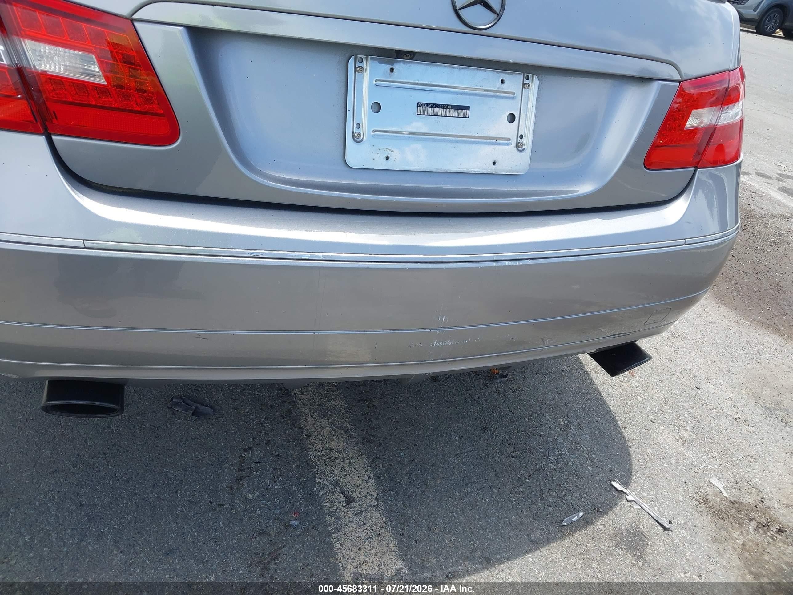 2012 Mercedes-benz E 350   Gray vin: WDDKJ5KB4CF142344