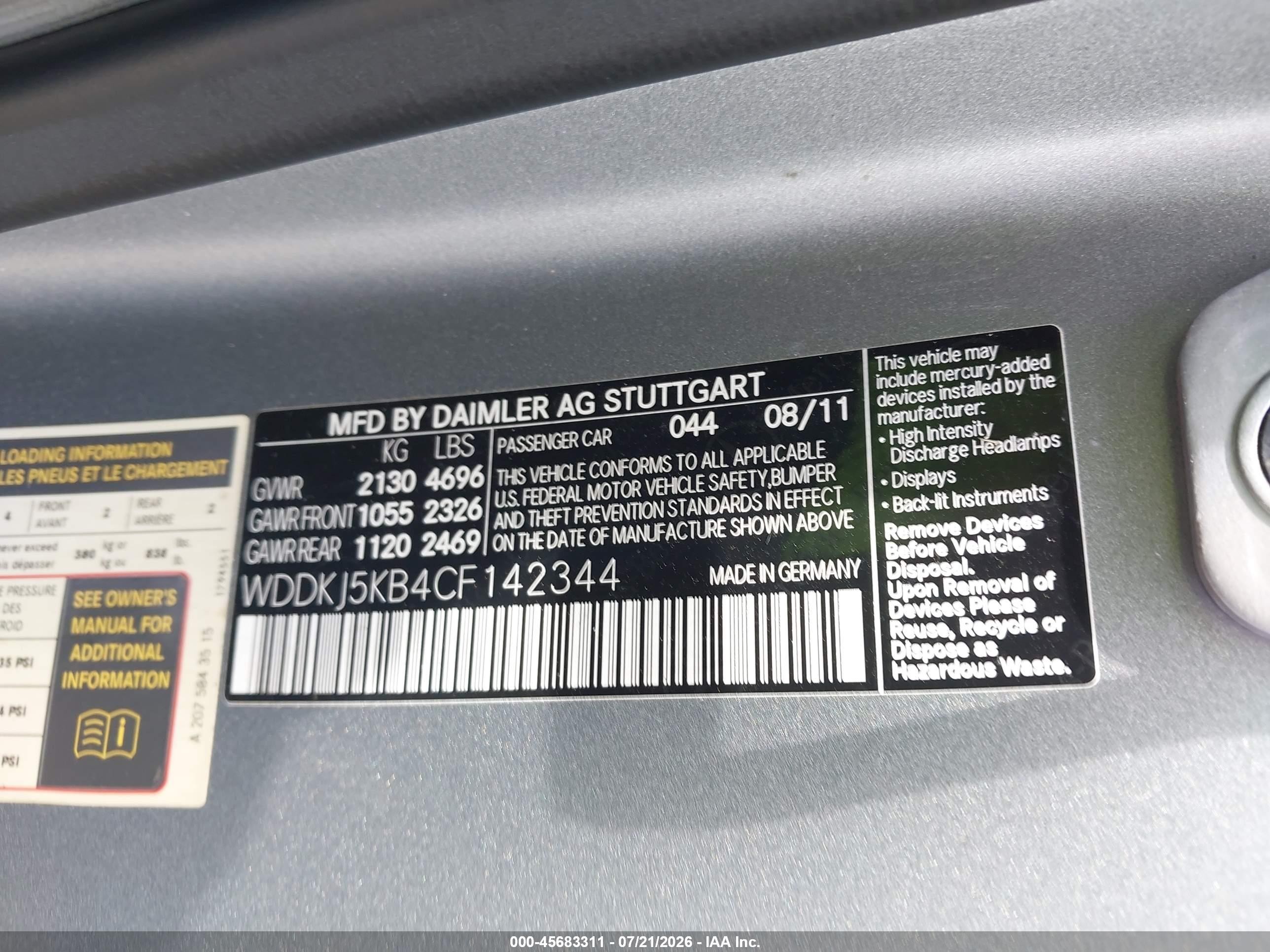 2012 Mercedes-benz E 350   Gray vin: WDDKJ5KB4CF142344