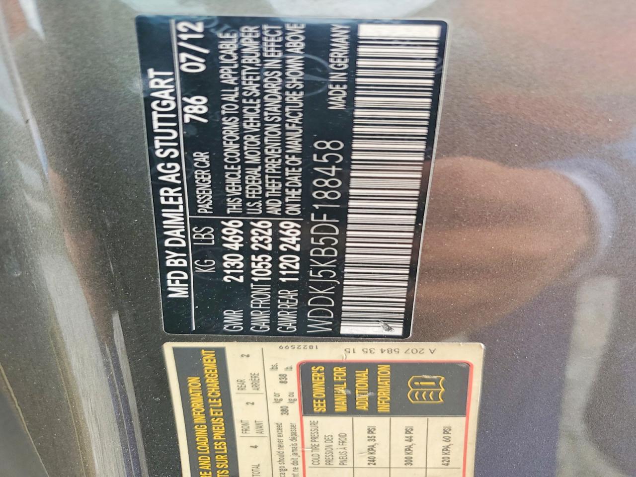 2013 Mercedes-benz E 350 Gray vin: WDDKJ5KB5DF188458