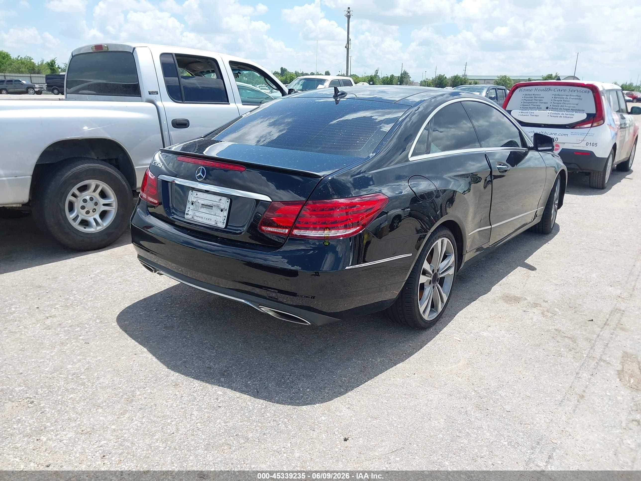 2014 Mercedes-benz E 350   Black vin: WDDKJ5KB6EF235885