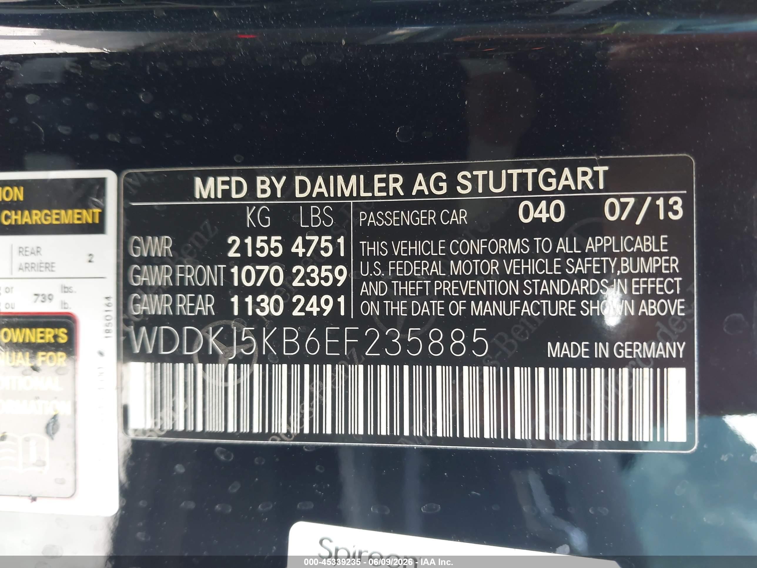 2014 Mercedes-benz E 350   Black vin: WDDKJ5KB6EF235885