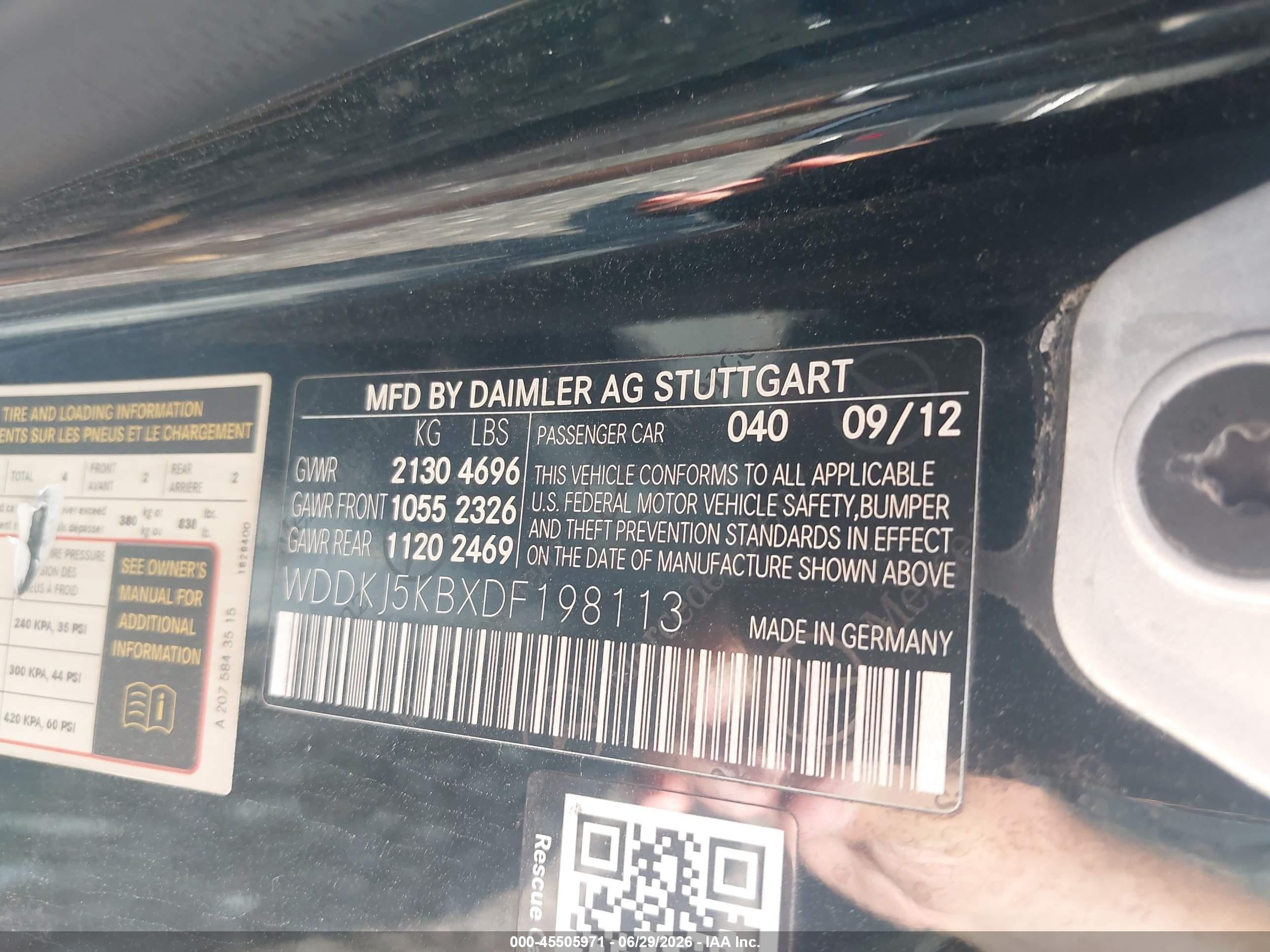 2013 Mercedes-benz E 350   Черный vin: WDDKJ5KBXDF198113