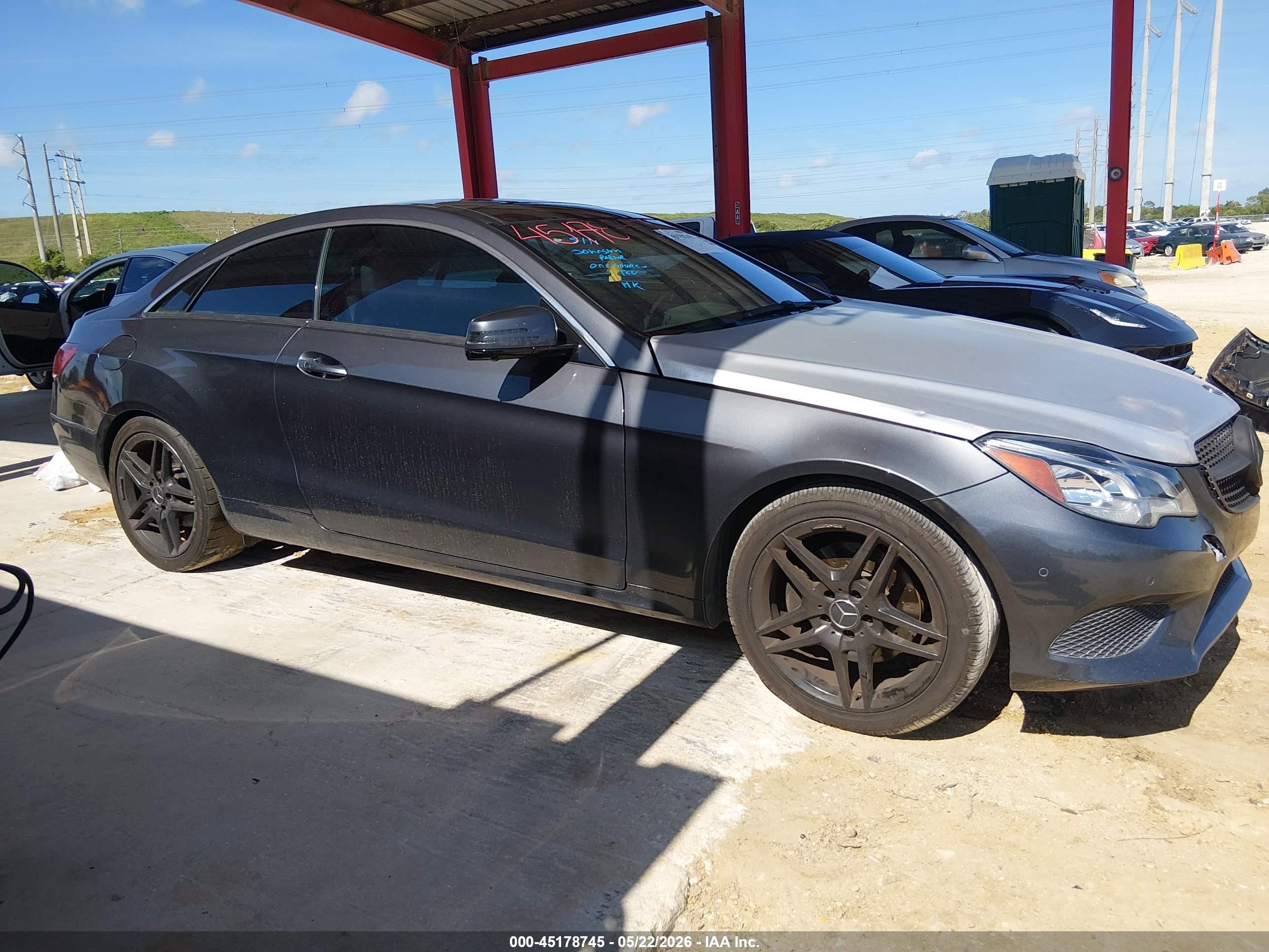 2014 Mercedes-benz E 350   Серый vin: WDDKJ5KBXEF253421