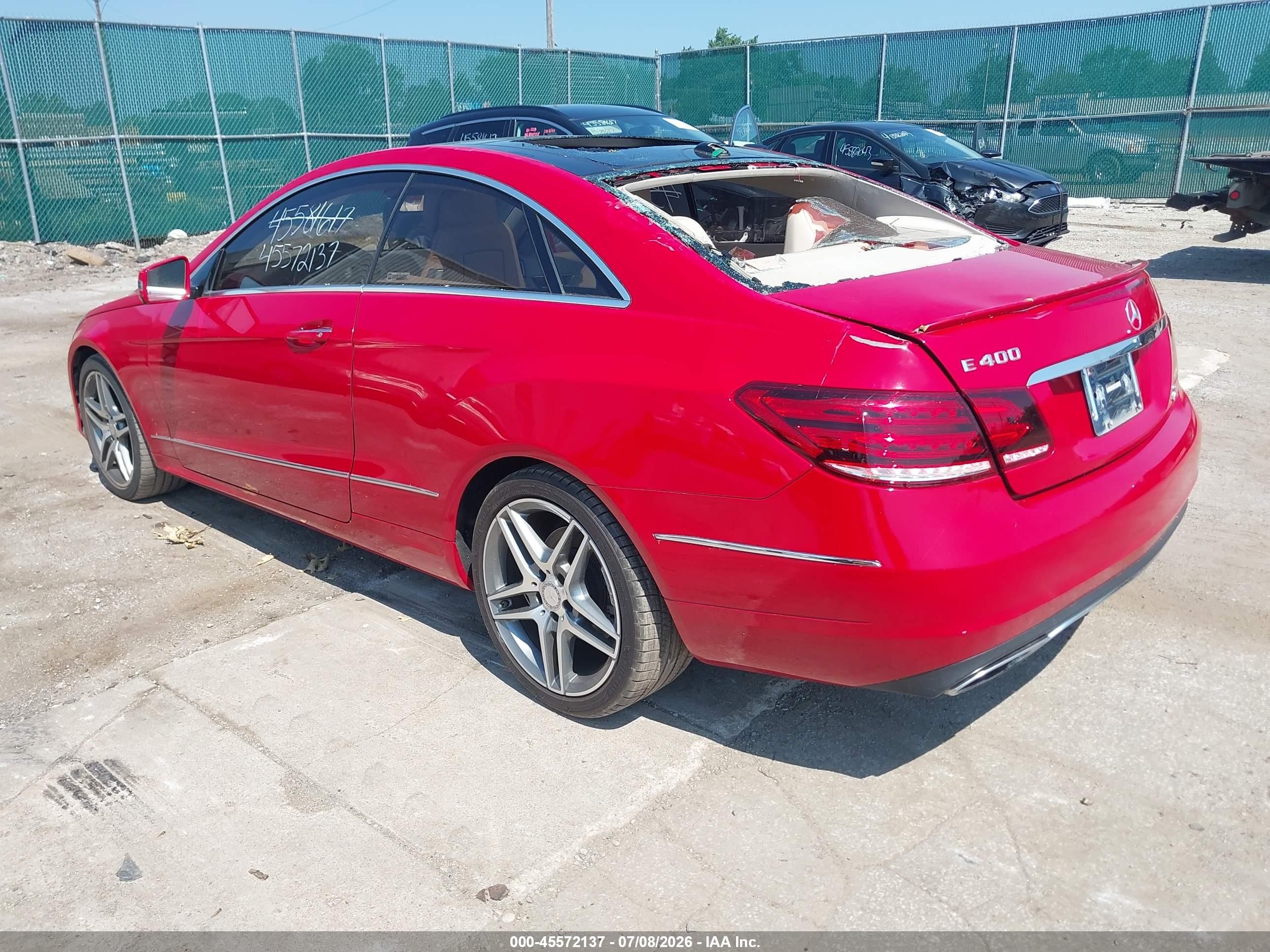 2015 Mercedes-benz E 400   Red vin: WDDKJ6FB0FF297249