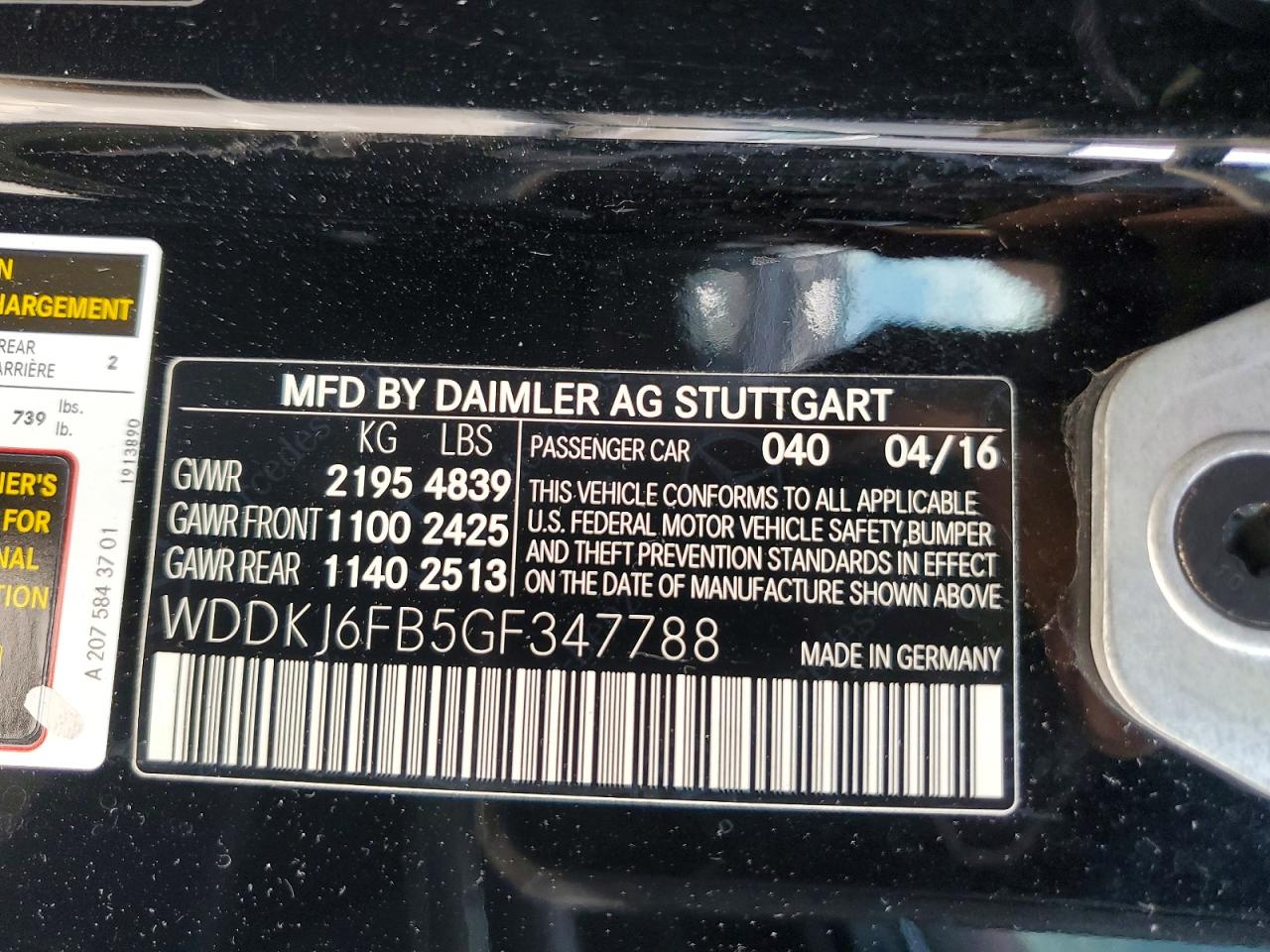 2016 Mercedes-benz E 400 Black vin: WDDKJ6FB5GF347788
